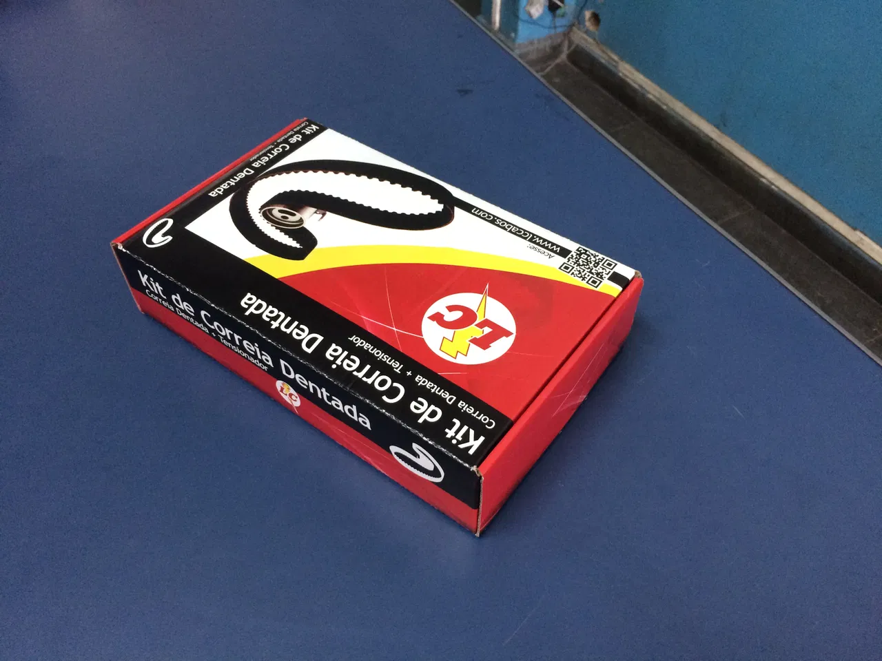 Caixa Centro Automotivo Auto Correia Center Vermelho Dentada Kit Oficina Cabos Mecânica