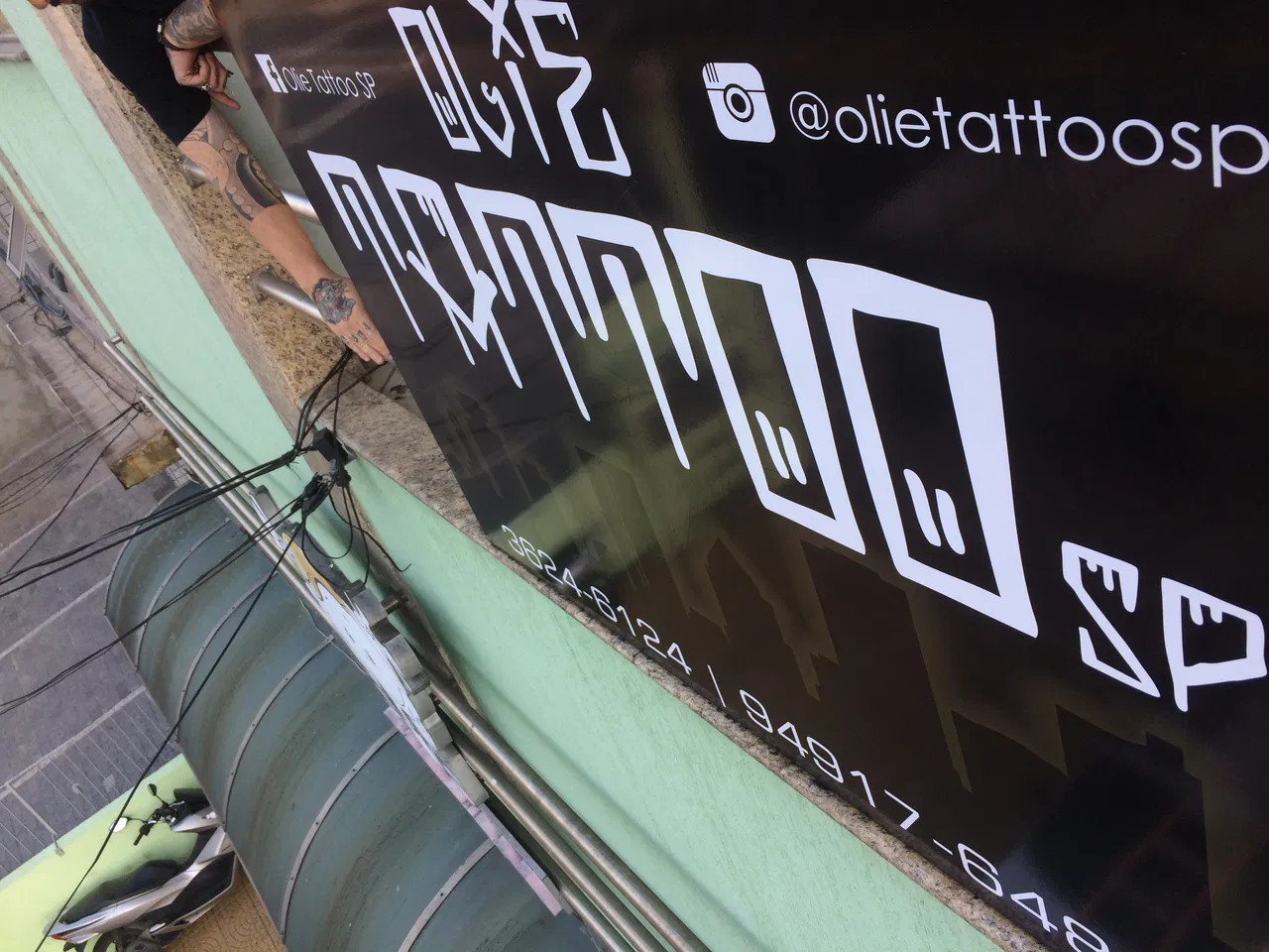 Fachada Studio Preto Tatoo Painéis Zona Leste SP