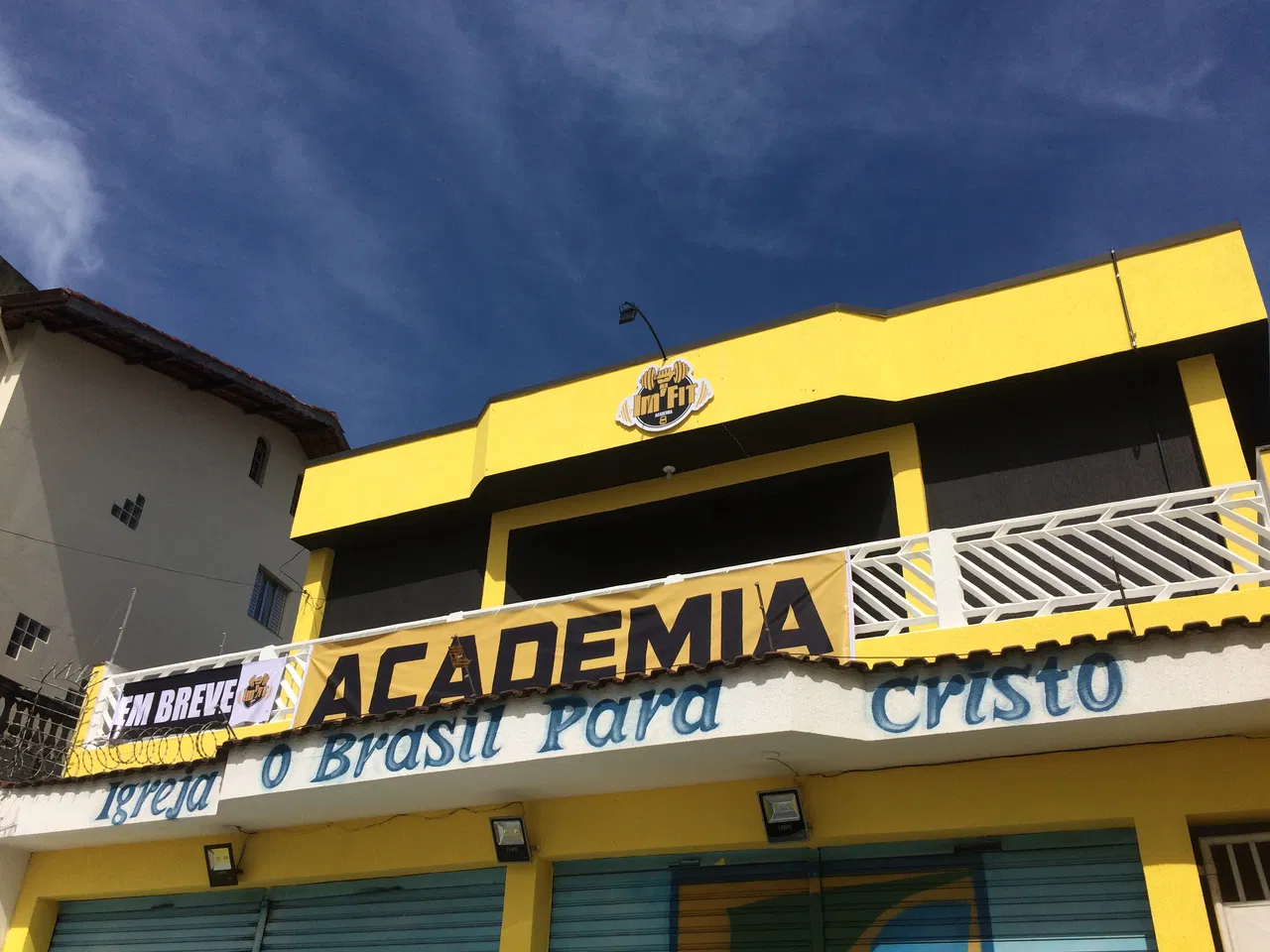 Fascia in tela per palestra, gialla