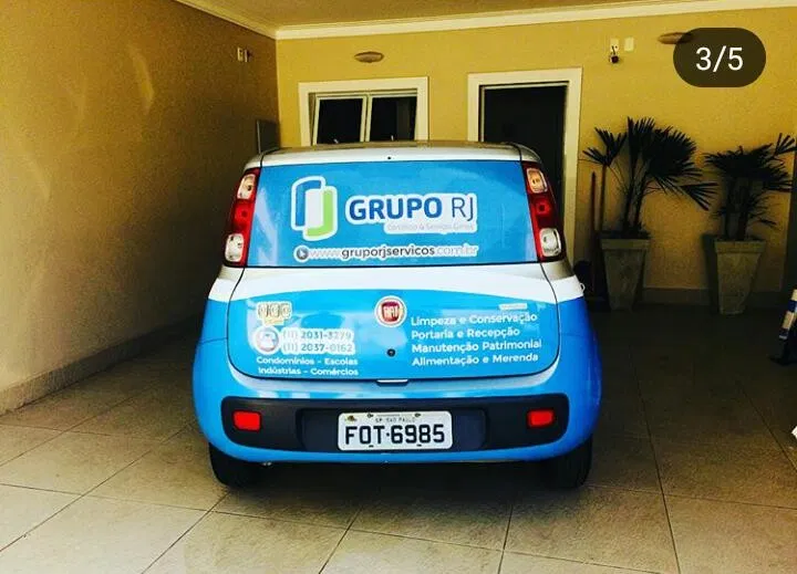 Envelopamento Frotas Veículos Adesivação Uno Adesivo Azul Empresas Parcial Carros Passeio Hatch Sedan