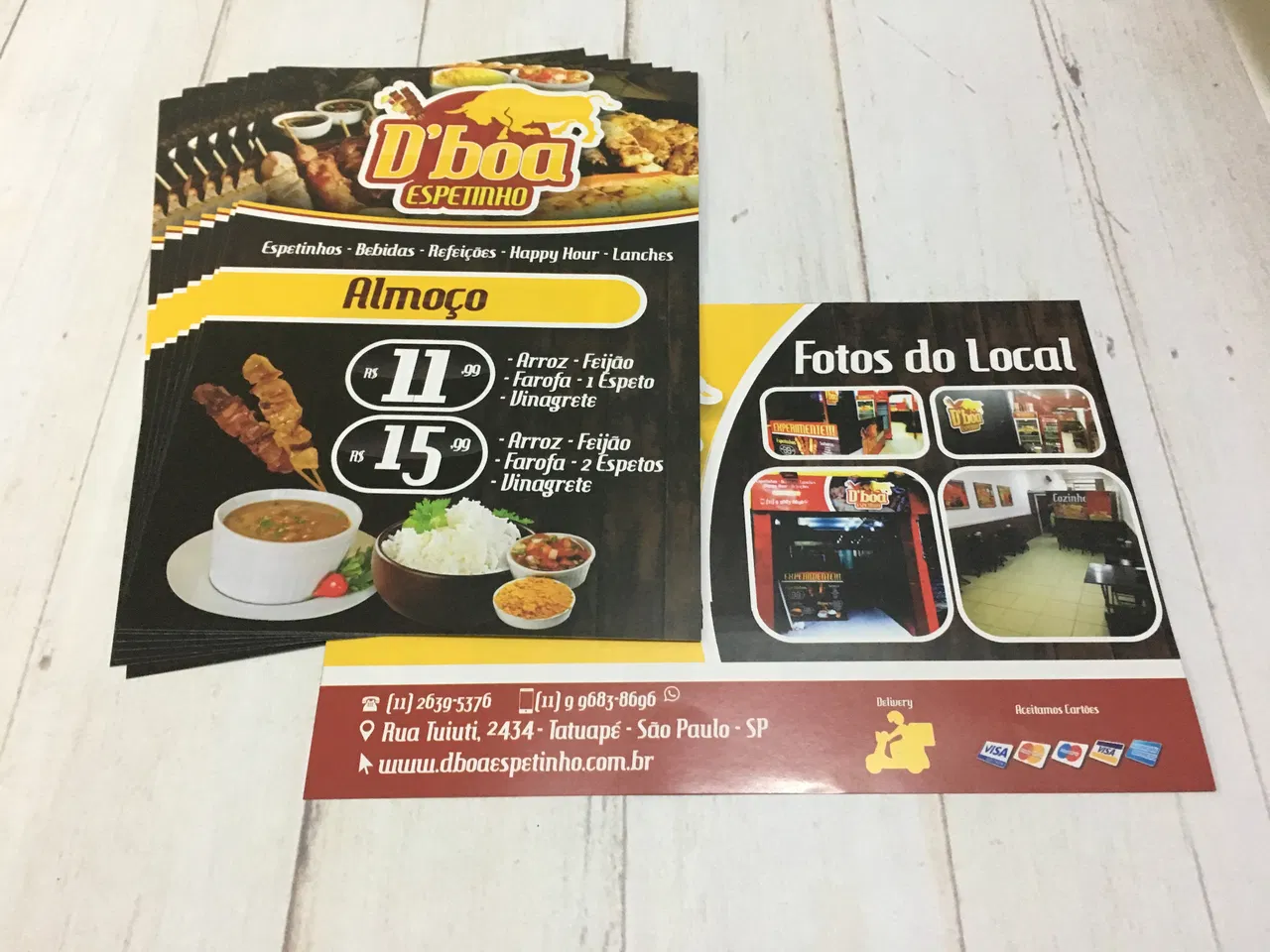 Commercio Espetinho Tatuapé Volantino Tipografia SP