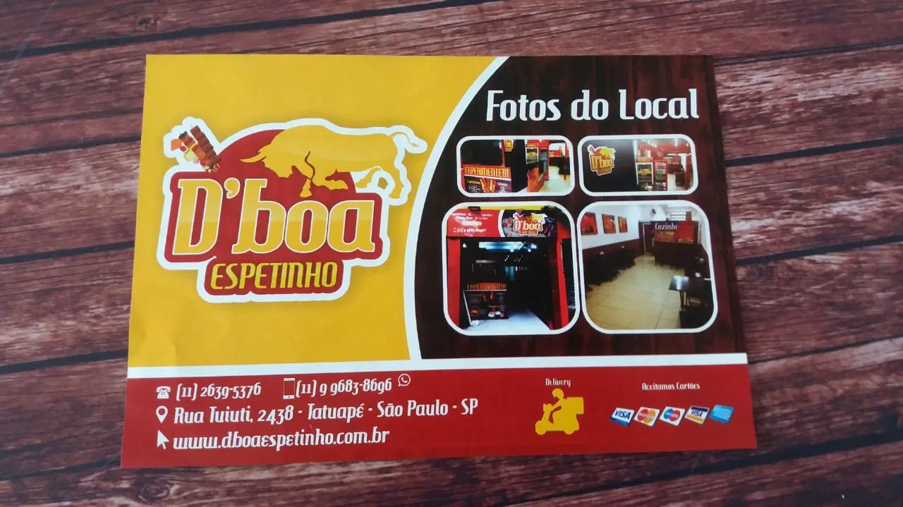 Commercio Volantino Espetinho SP Tatuapé Tipografia