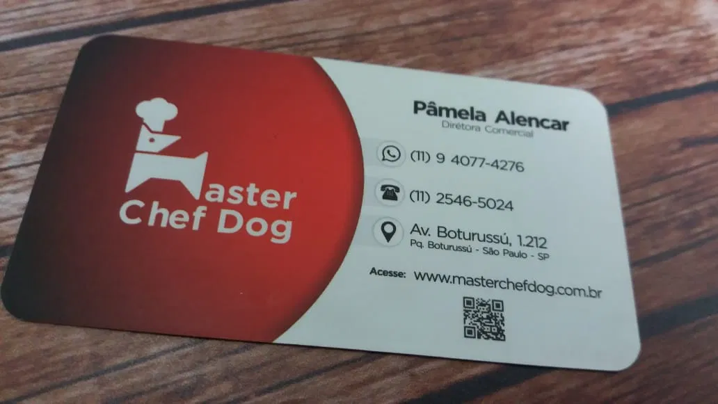 Gráfica Cartao Visita Rações Pet Shop Animais Vermelho