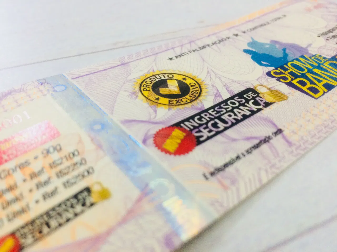Evento Gráfica Holografico Convite Show Exposição Feira Ingresso Papel