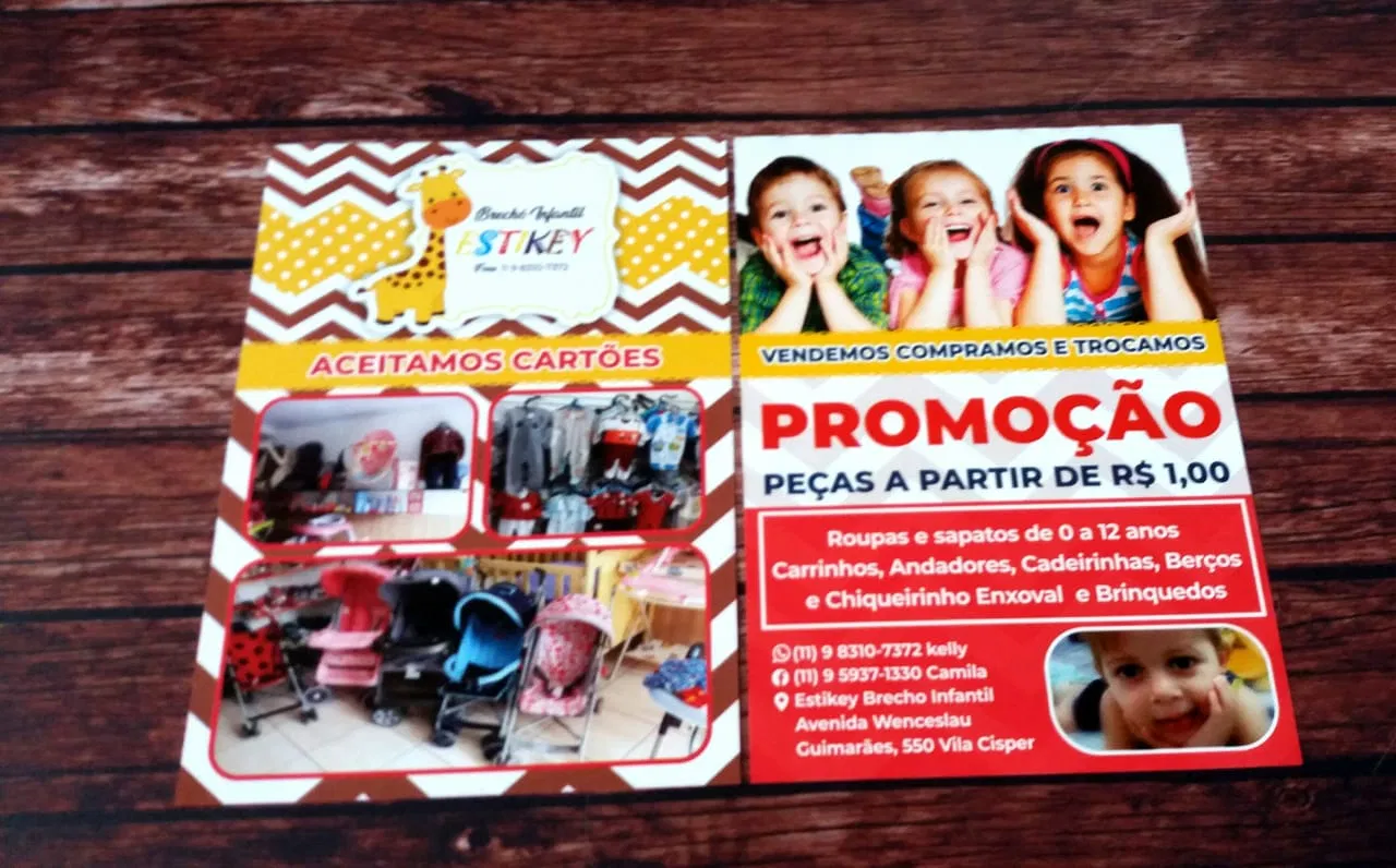 Gráfica Filipeta Panfleto Roupas Couché Moda Flyer