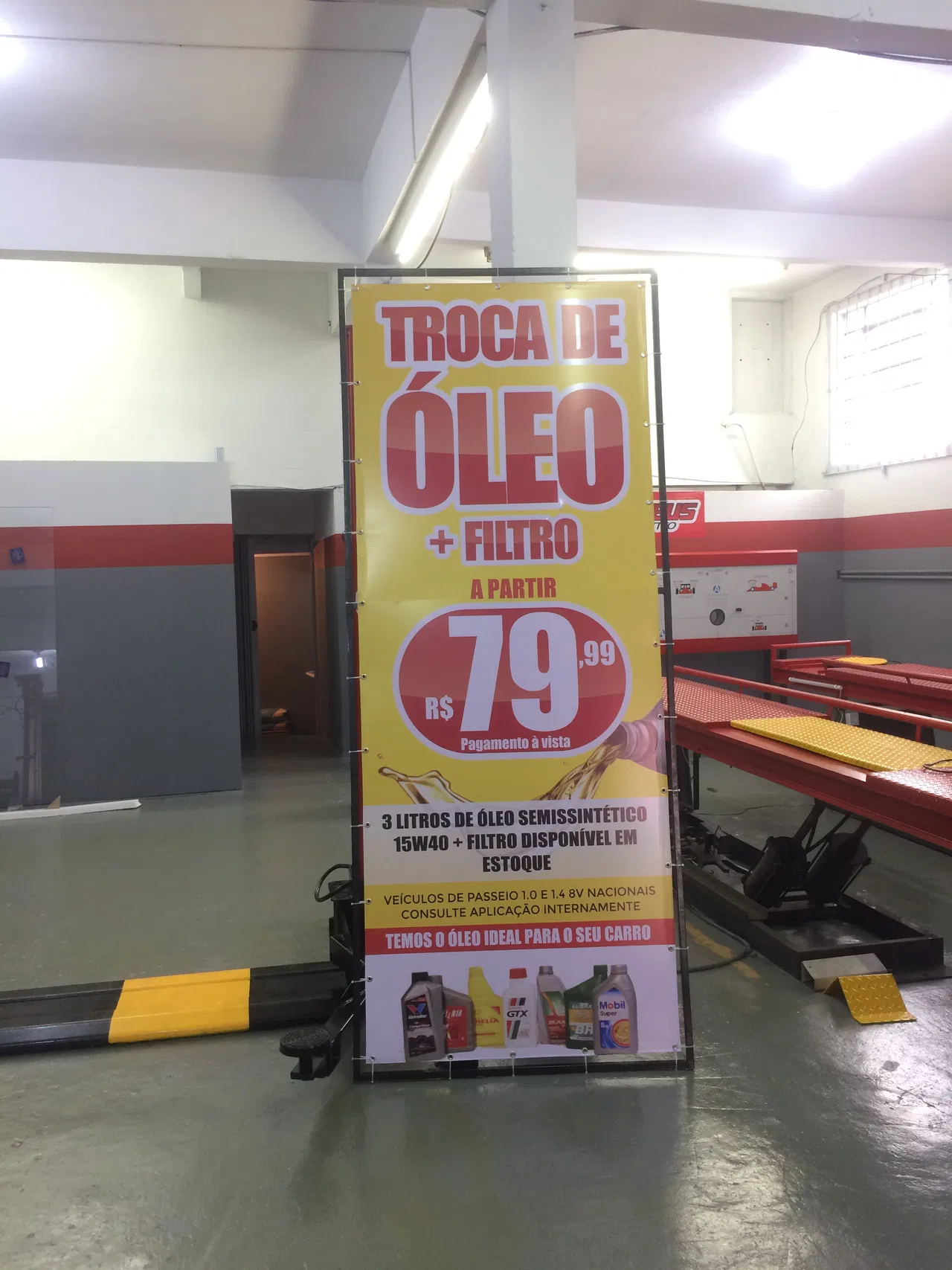 Lona Oficinas Mecânica Automotivo Auto Center Promoção Centro