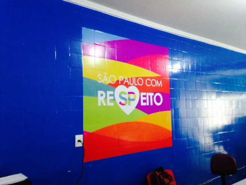 Placa SP Respeito Coração São Paulo LED Prefeitura Vermont Laura Centro Colorida Iluminacação
