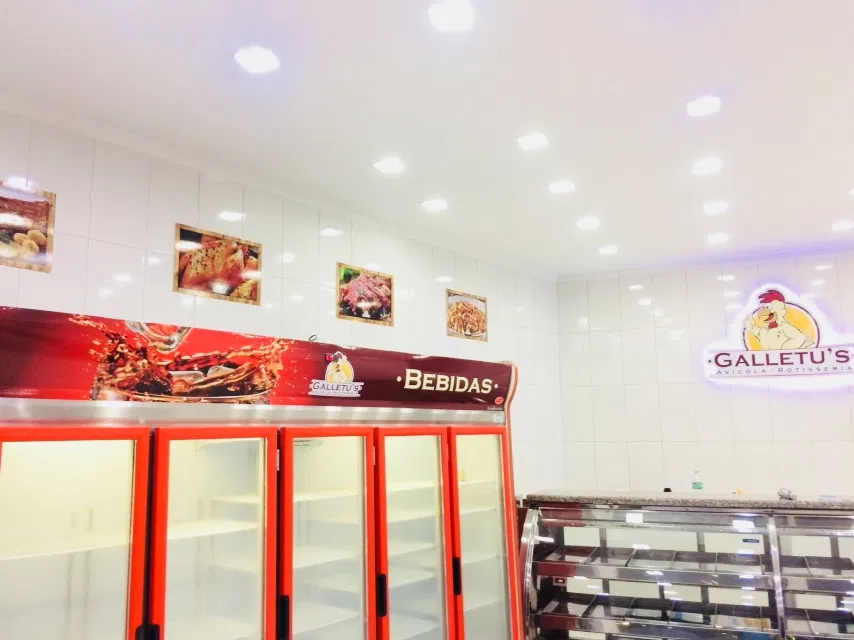 Adesivo per insegna “Ristrutturazione – Piatti al forno – Girelle – Pollo – Congelatore industriale – Bevande – Illuminazione a LED rossa”