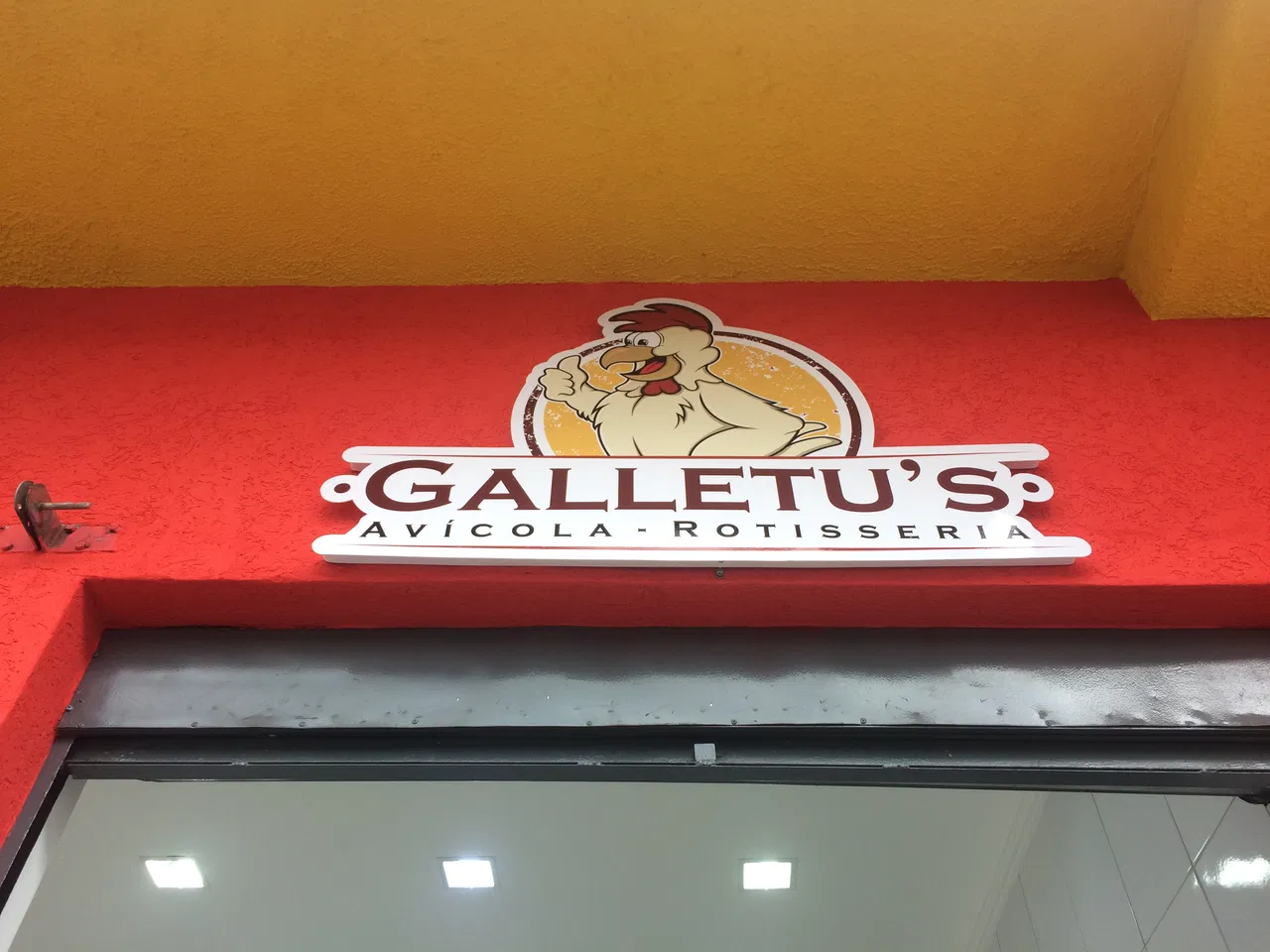 Placa Vermelho Rotisseria Impressão Recorte Assados Fachada Reforma Frango