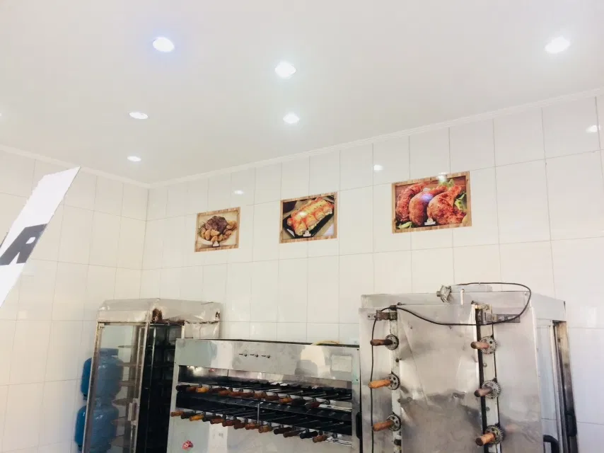 Placa 2mm Frango Alimentos PS Reforma Assados Vermelho Rotisseria