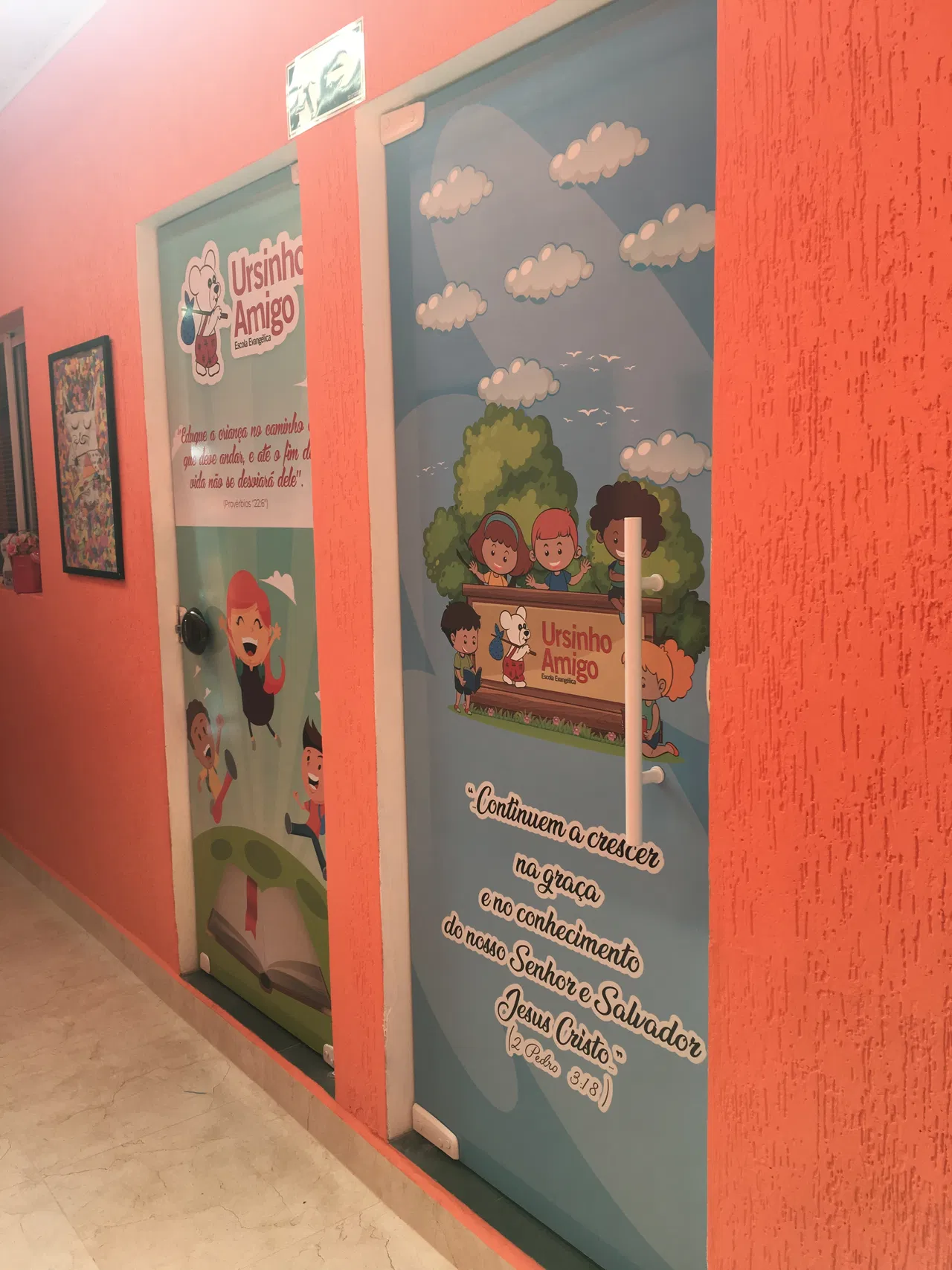 Adesivo Envelopamento Escola Infantil Laminado Ursinho Amigo Bairro São Do Porta Azul Caetano Sul