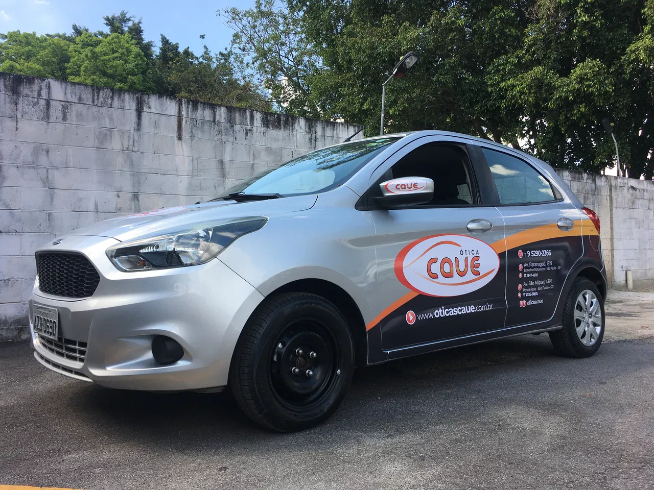 Rivestimento nero per auto Ka berlina, parziale, da passeggio, adesivo arancione, hatchback, ottica Ford, flotte, veicoli commerciali