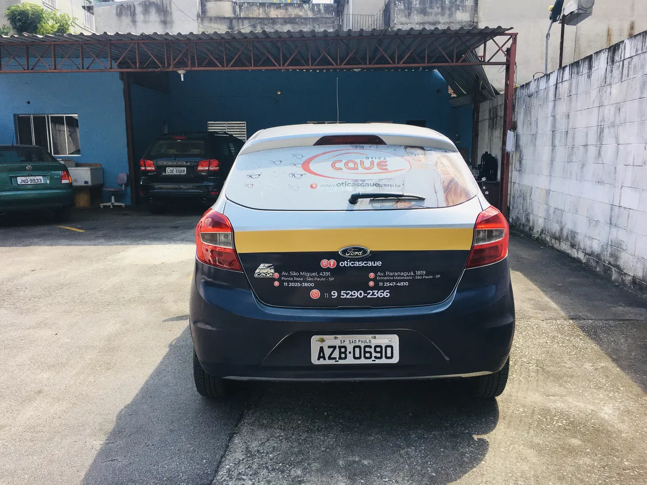 Envelopamento Preto Frotas Passeio Hatch Ka Adesivo Sedan Ford Utilitários Laranja Ótica Carros Parcial