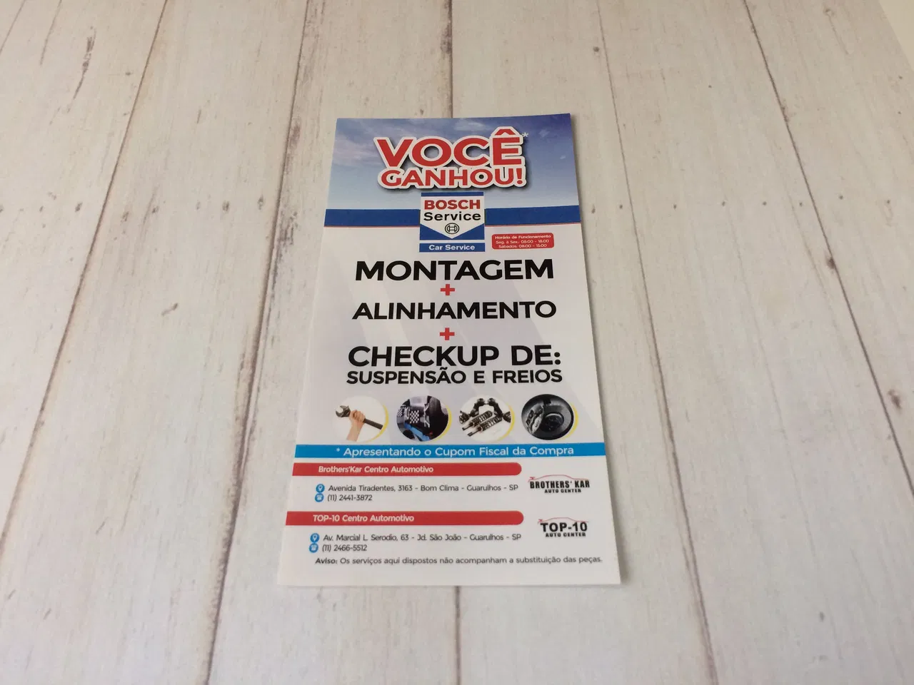 Oficina Mecânica Gráfica Auto Center Panfleto Filipeta Flyer Couché Azul