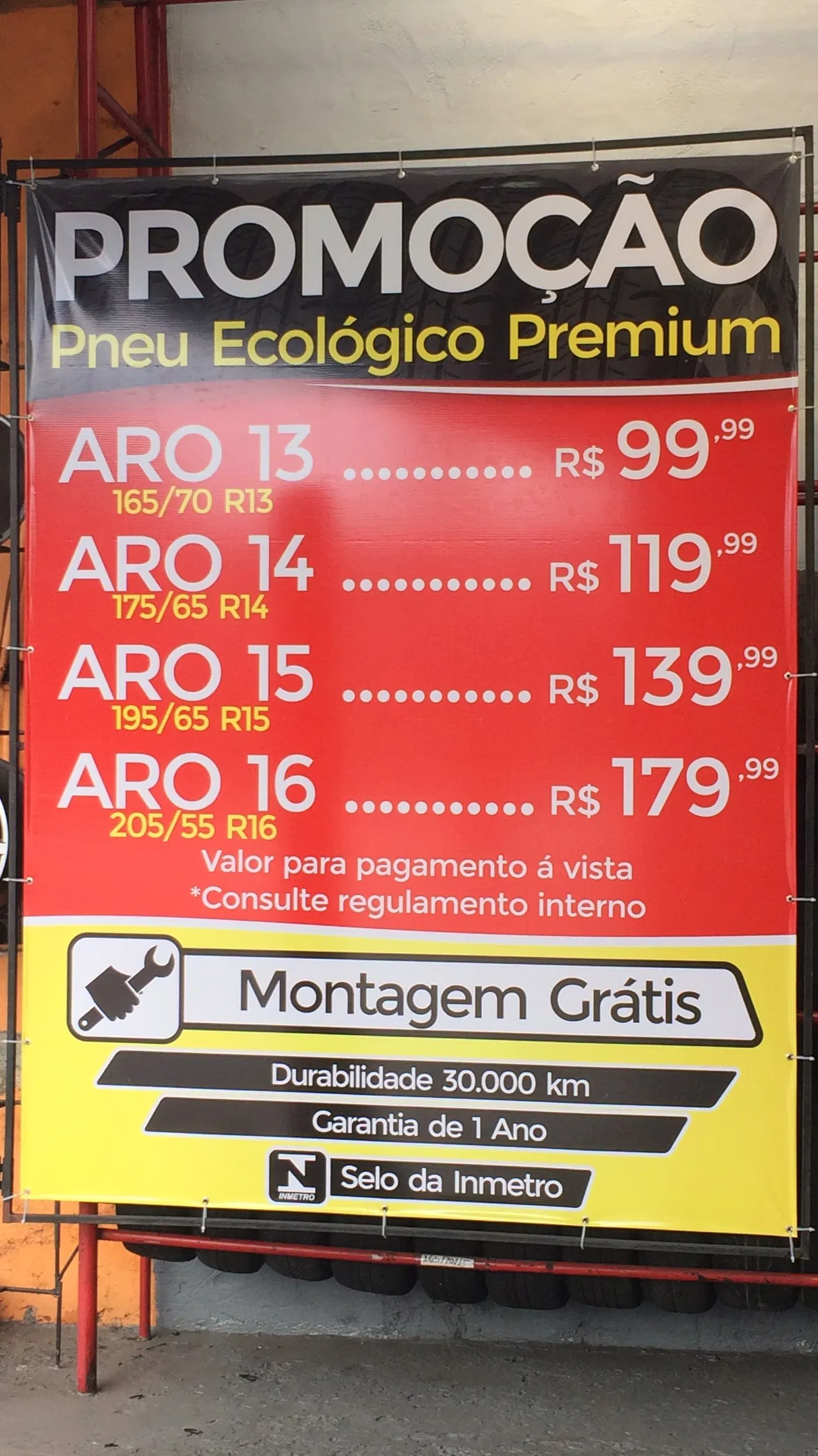 Lona Oficina Center Auto Centro Mecânica Automotivo Vermelho Promoção