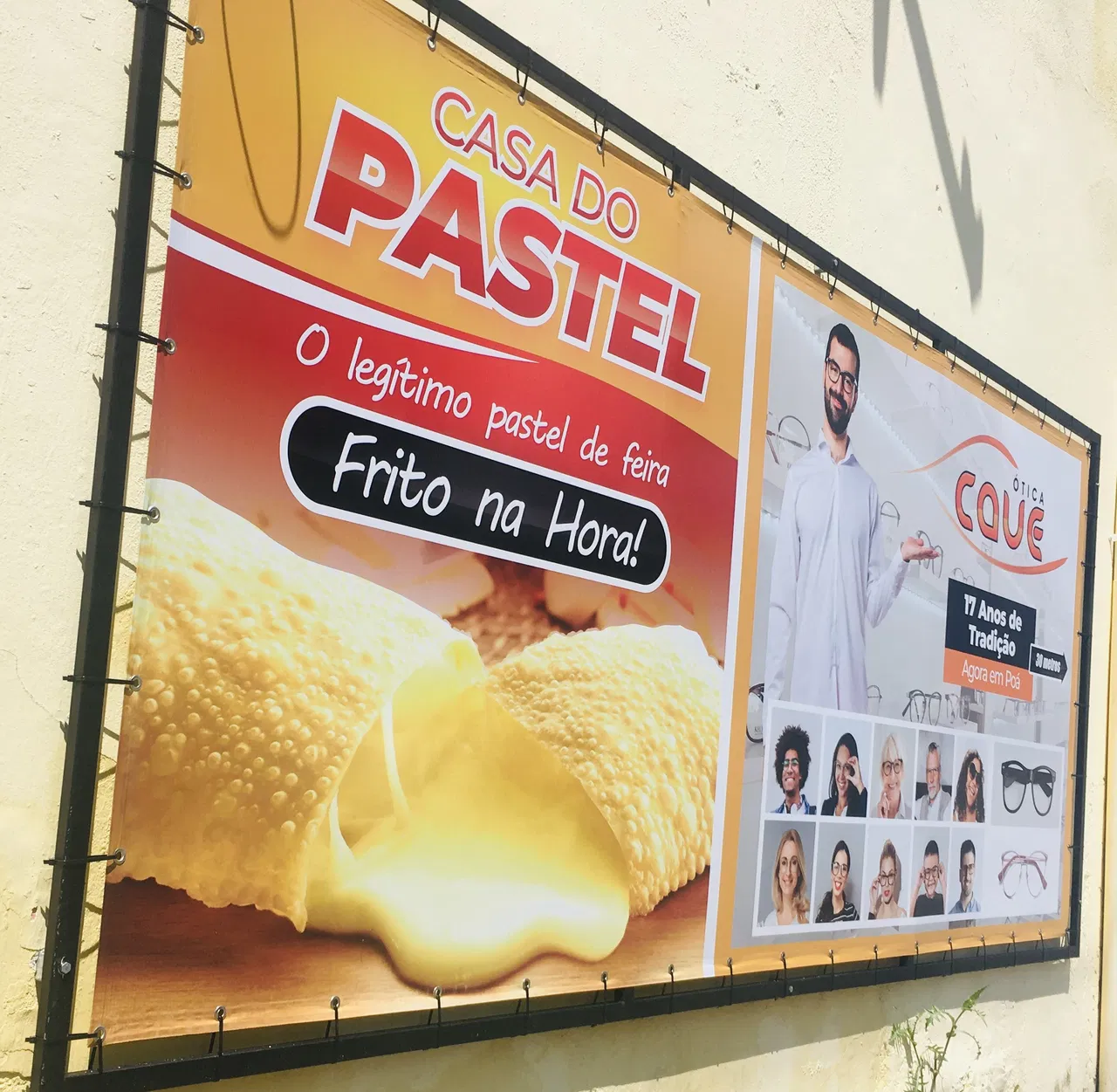 Lona Instalação Impressão Pastelaria Alimentos Pastel