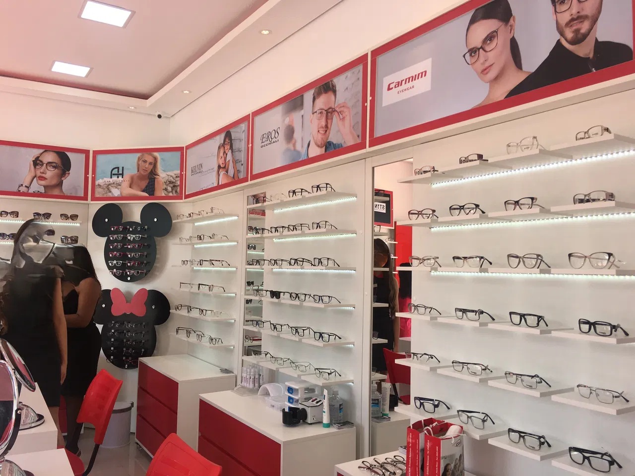 Adesivo Ermelino Matarazzo Ótica Oculos Expositor Testeira