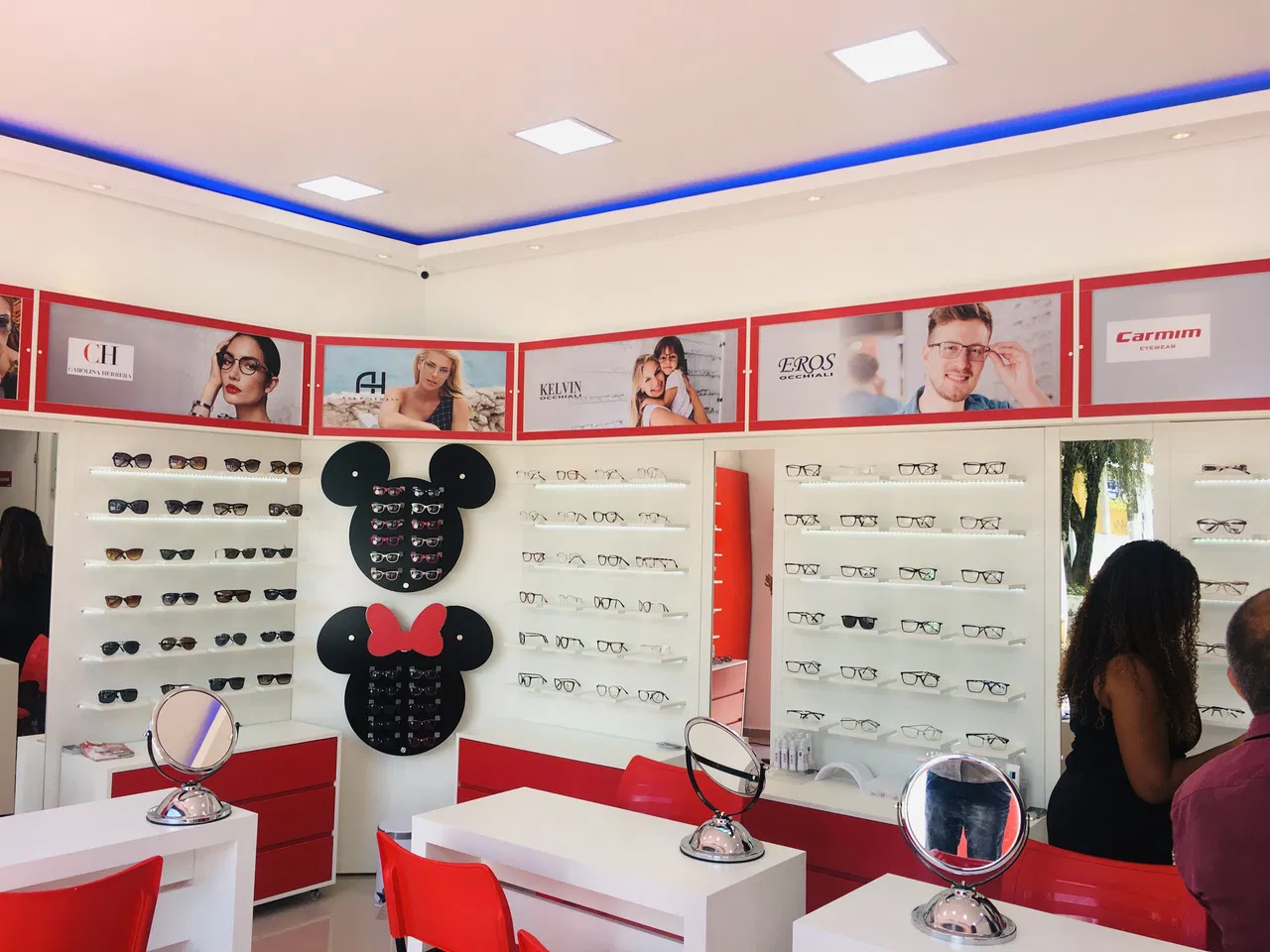 Adesivo Ermelino Occhiali Espositore Matarazzo Testiera Ottica