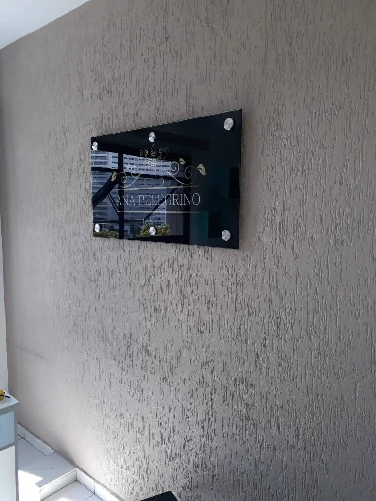 Placa Beleza Cabelereiro Salão Estética Vidro