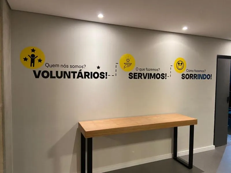 Adesivo Parede Impressão Escritas Escritório
