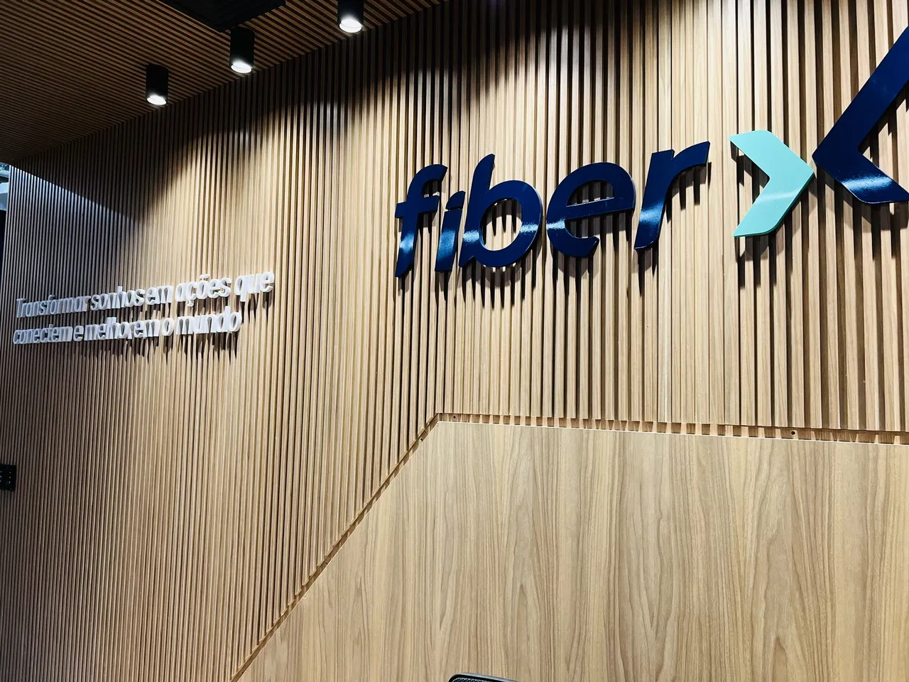 Letras Caixa PVC Escritório Fiber Telecom Salas Conjunto Mm Azul Morumbi Zona Sul SP