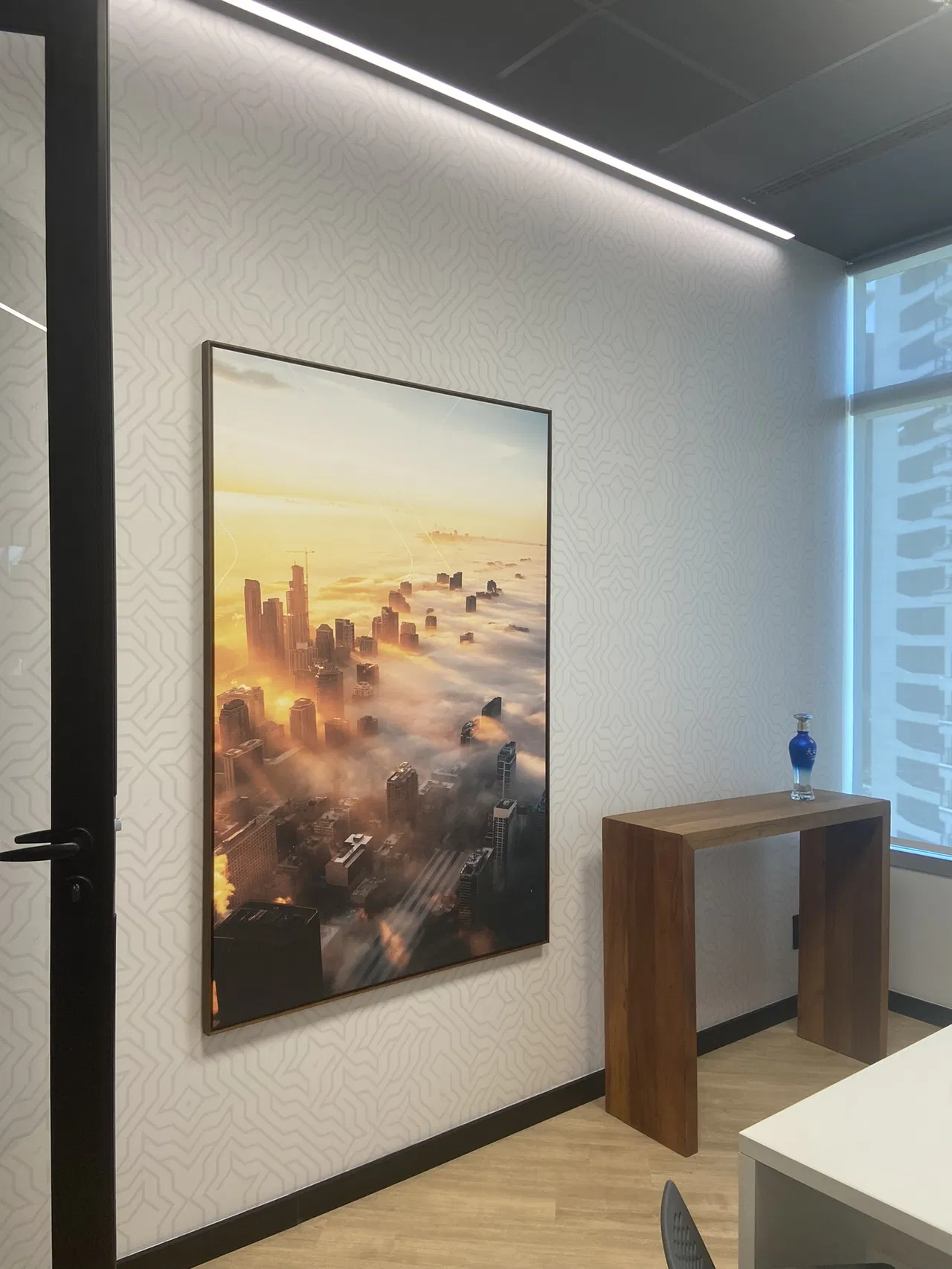 Tessuto UV Canva Ufficio Fiber Telecom Sale Set Quadro Stampa Città Morumbi Zona Sud SP
