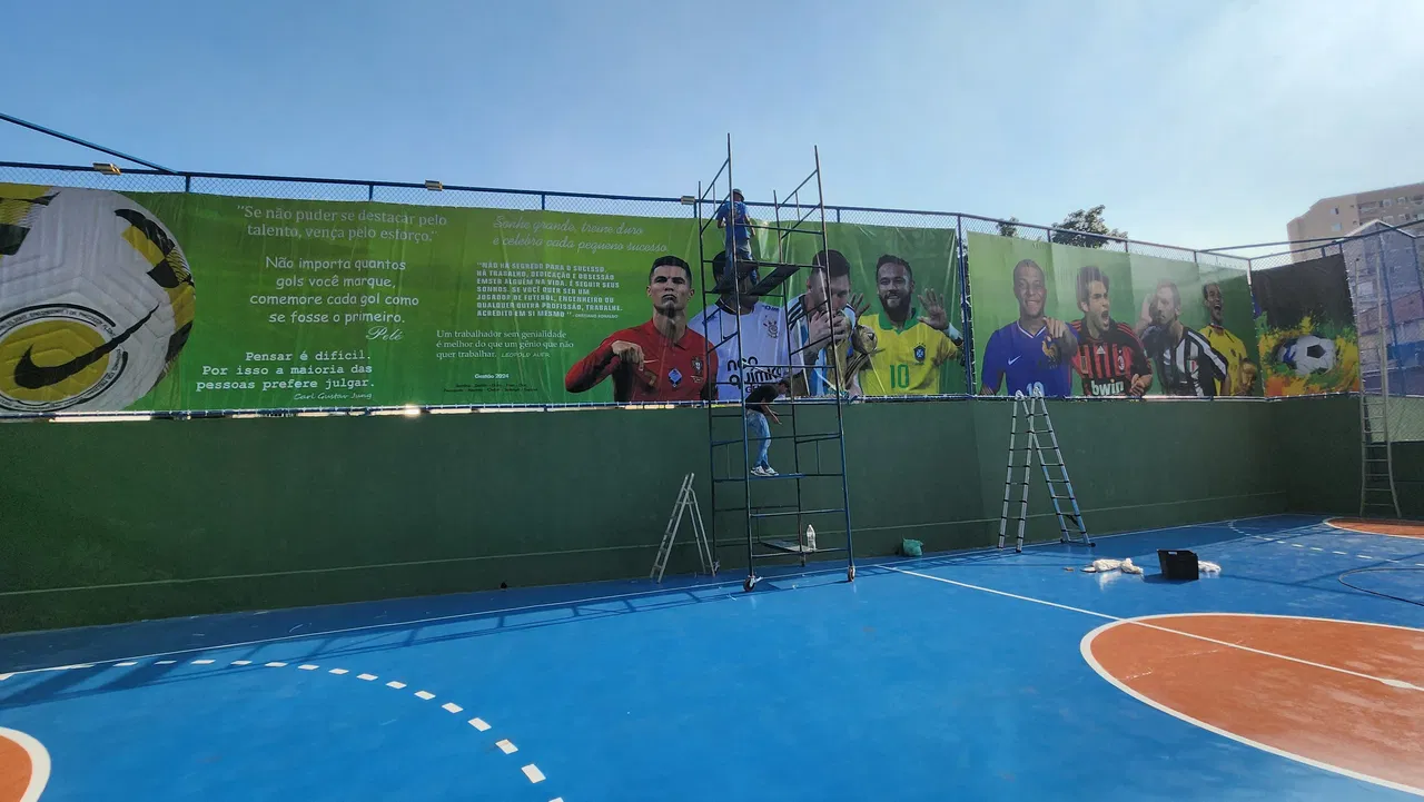 Lona Esportes Condomínio Quadra Futebol Morumbi Parque Das Nações