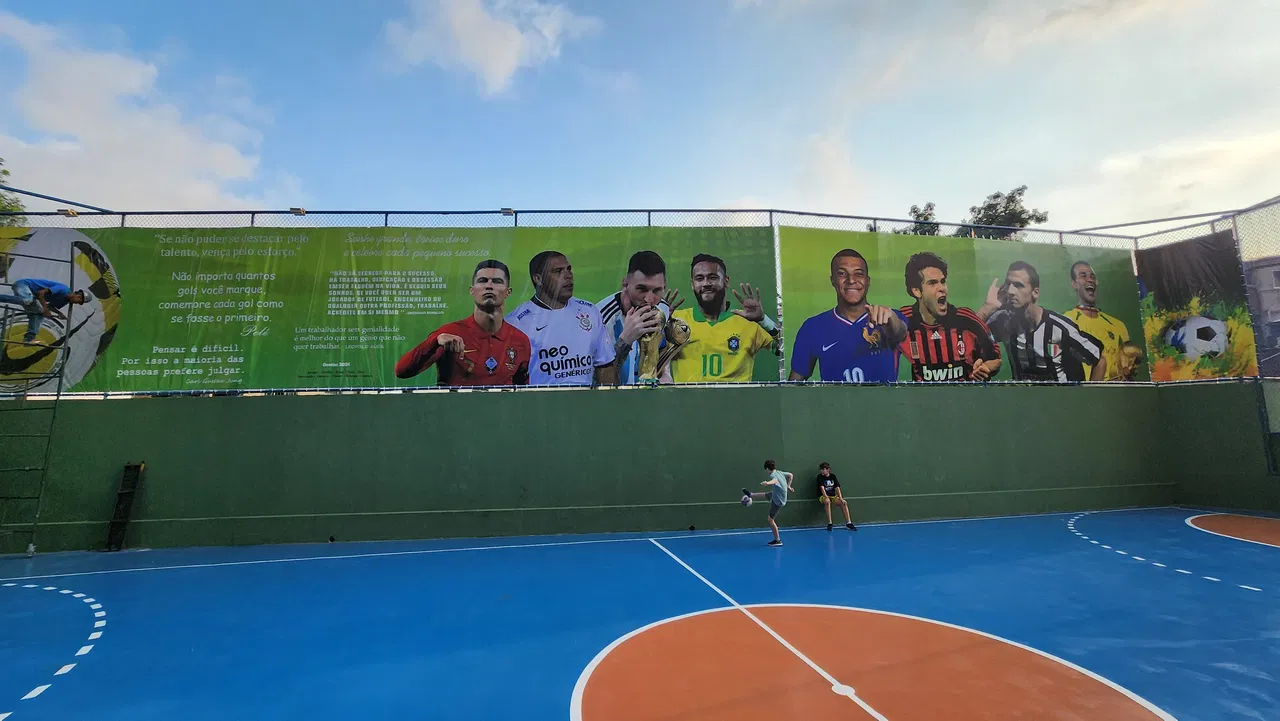 Lona Quadra Morumbi Parque Das Nações Esportes Condomínio Futebol