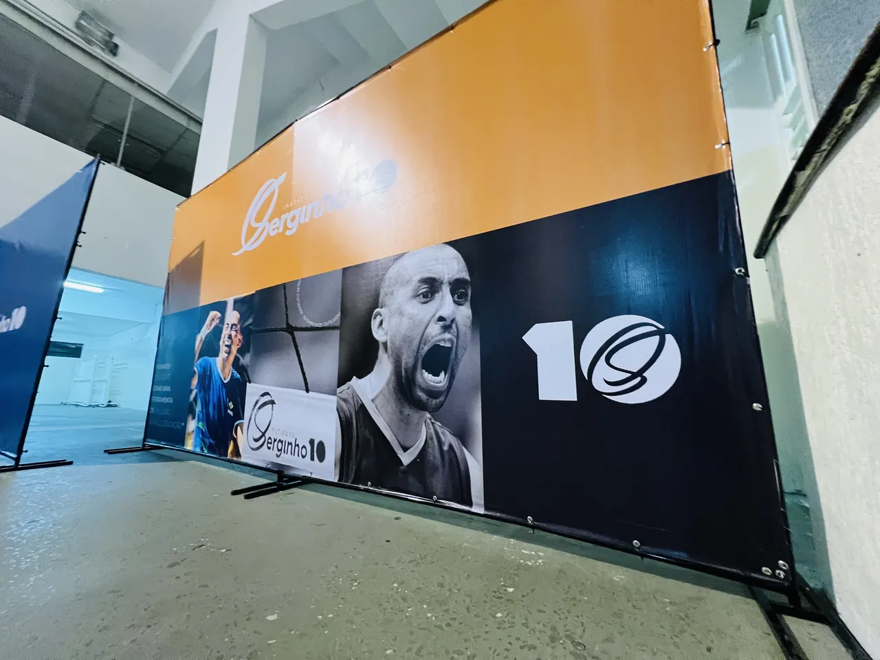 Backdrop Evento Caze Tv Patrocinadores Jose Correa Ginasio Poliesportivo Alphaville Instituto Esportes Serginho