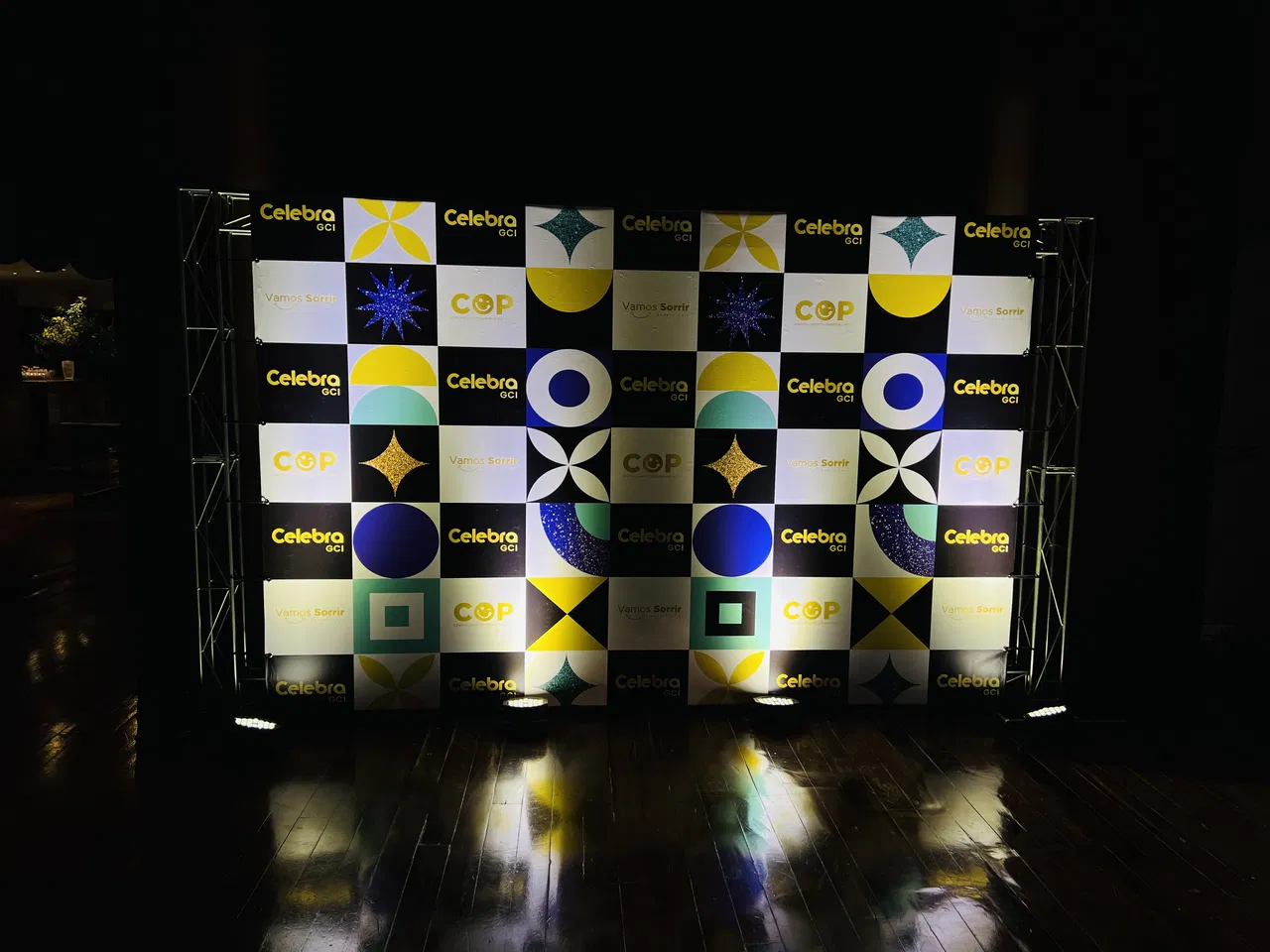 Backdrop Conferência Evento Odontologia Painel Fotos Boxtruss Rosewood Hotel
