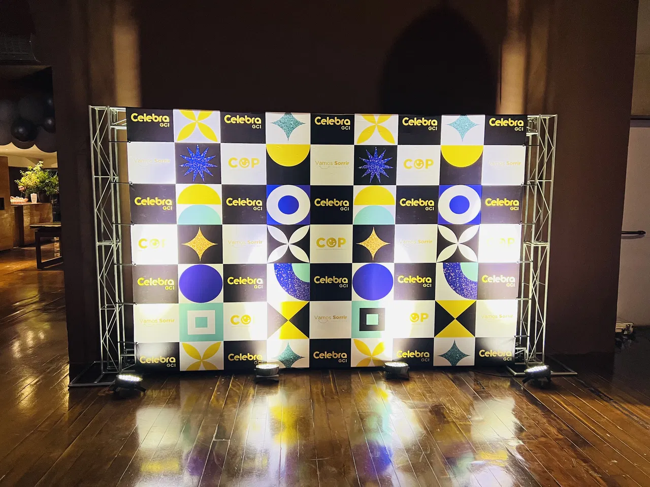 Backdrop Fotos Odontologia Evento Painel Conferência Hotel Boxtruss Rosewood
