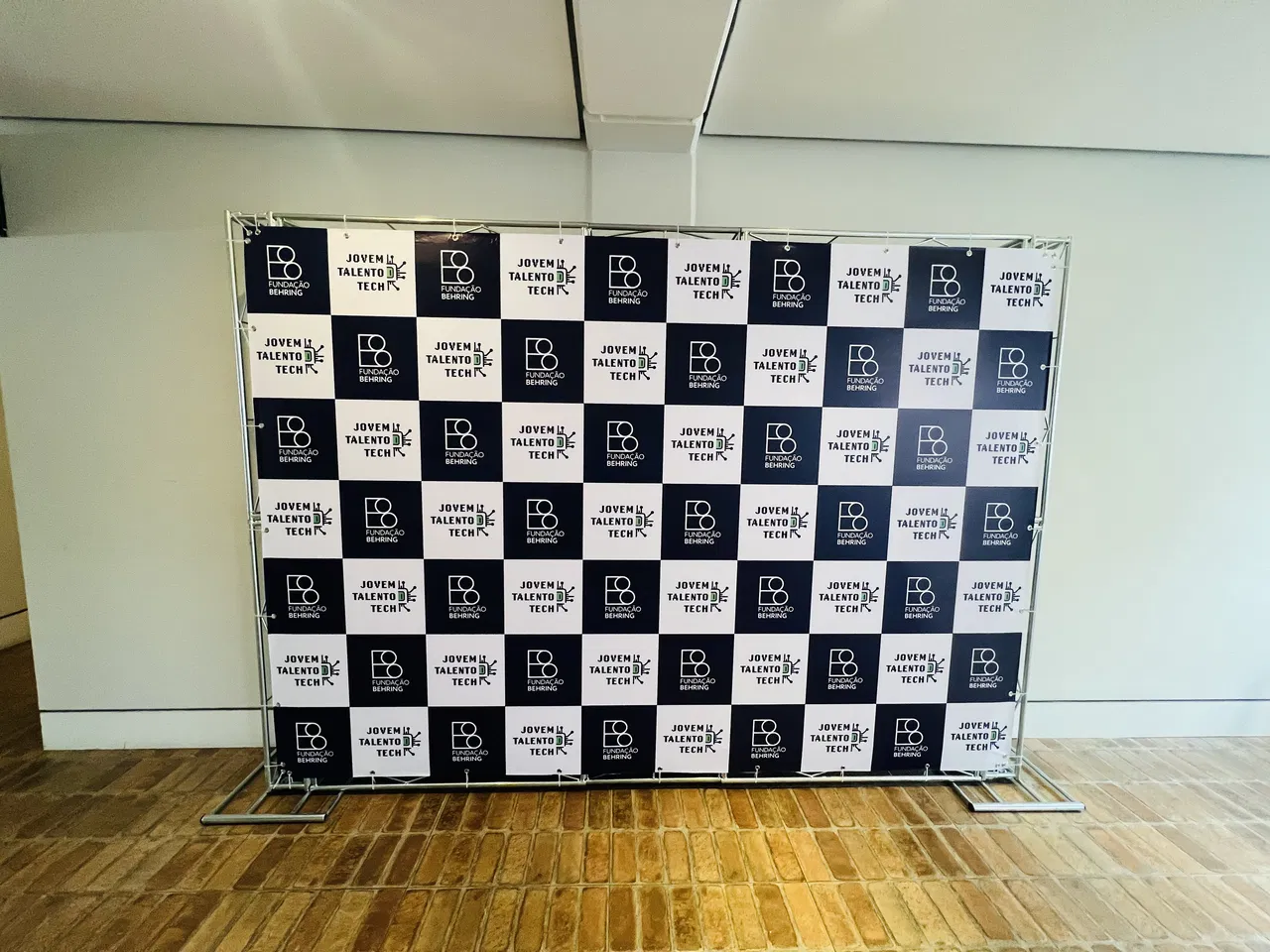 Backdrop SP Campinas Behring Evento Fundação Azul Hall Fotos Hotel Painel