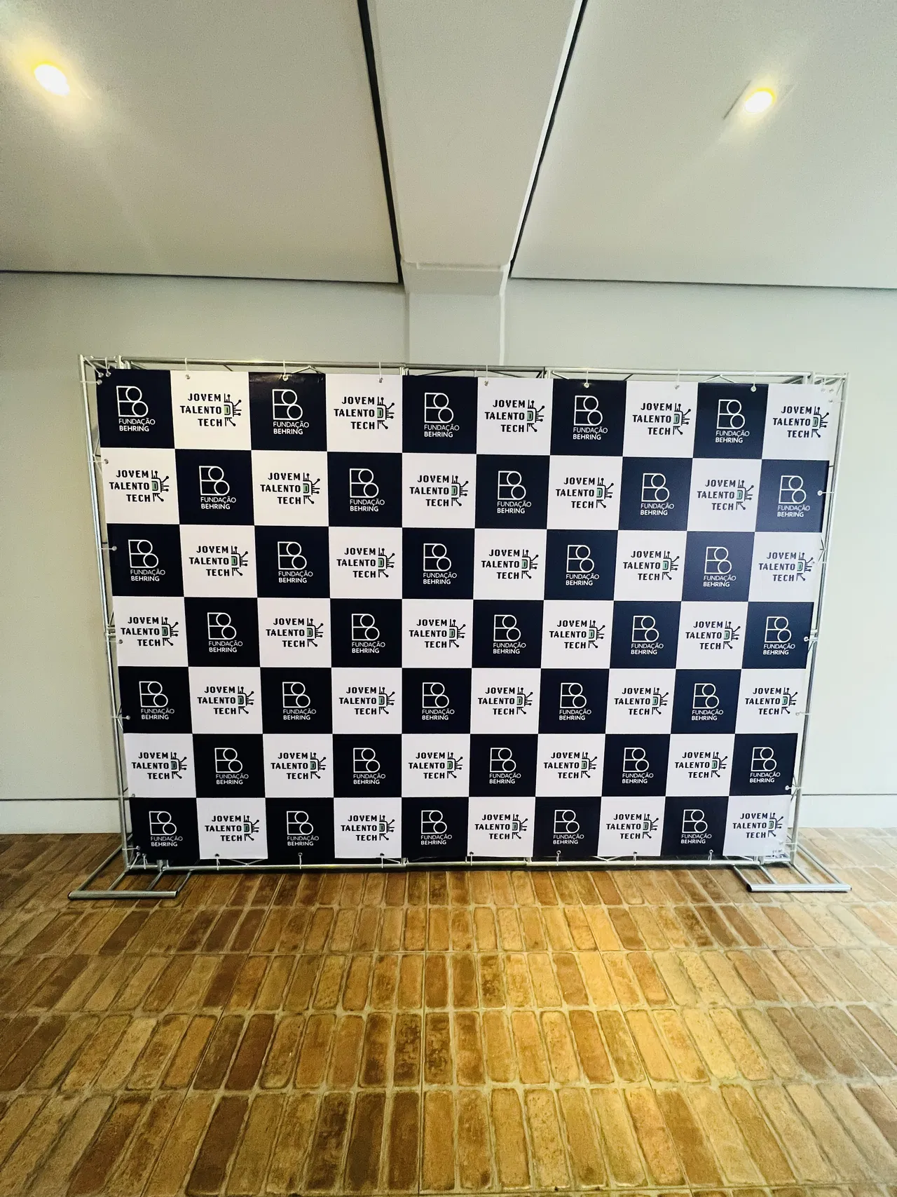 Backdrop Hotel Azul Hall Behring SP Pannello Evento Campinas Foto Fondazione