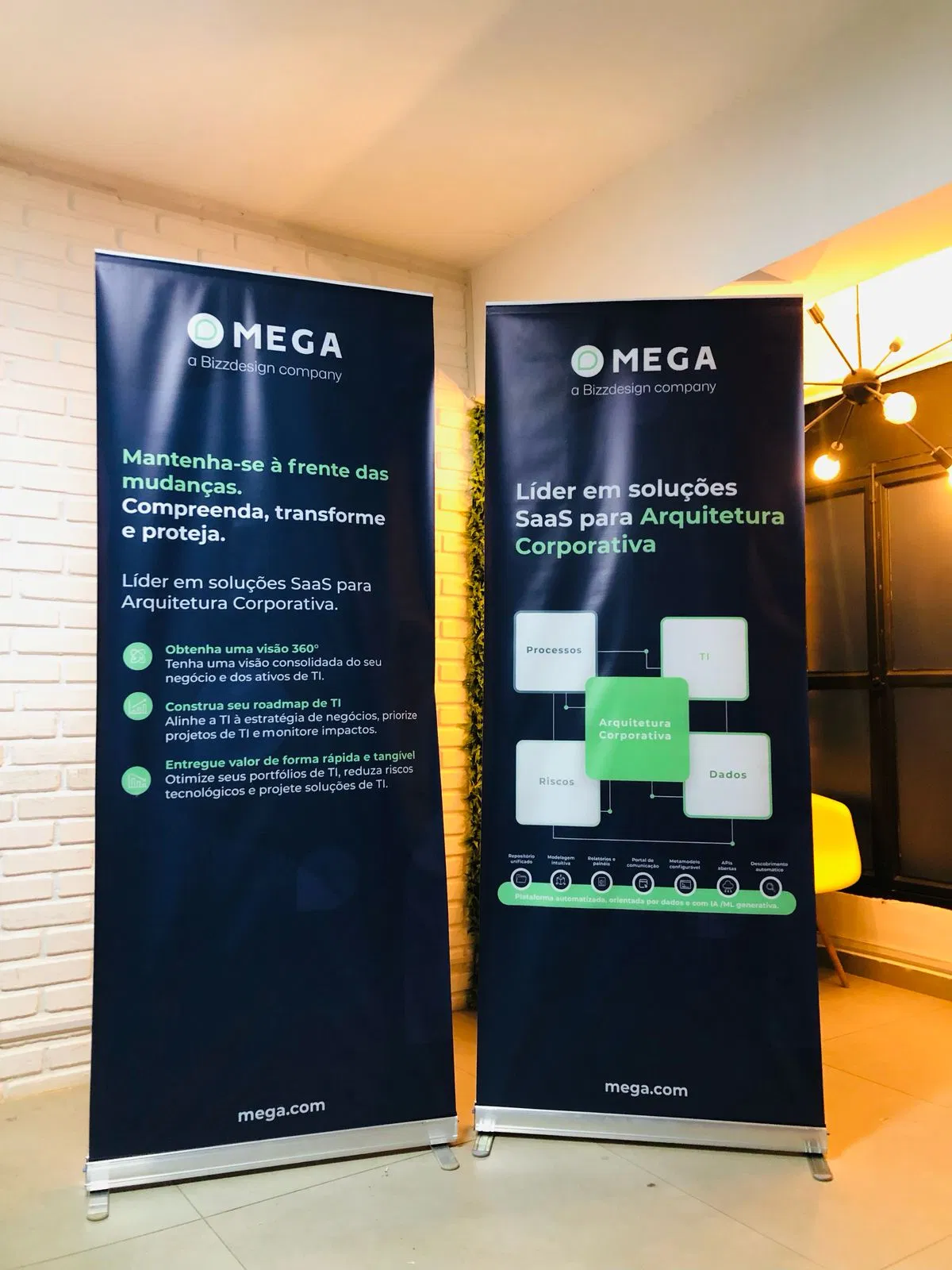 Banner roll-up per l'evento, la fiera e l'esposizione Mega Azul