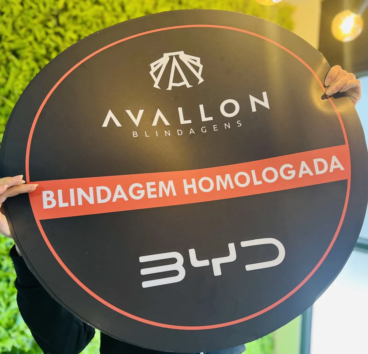 Ímã Byd Personalizado Preto Laranja