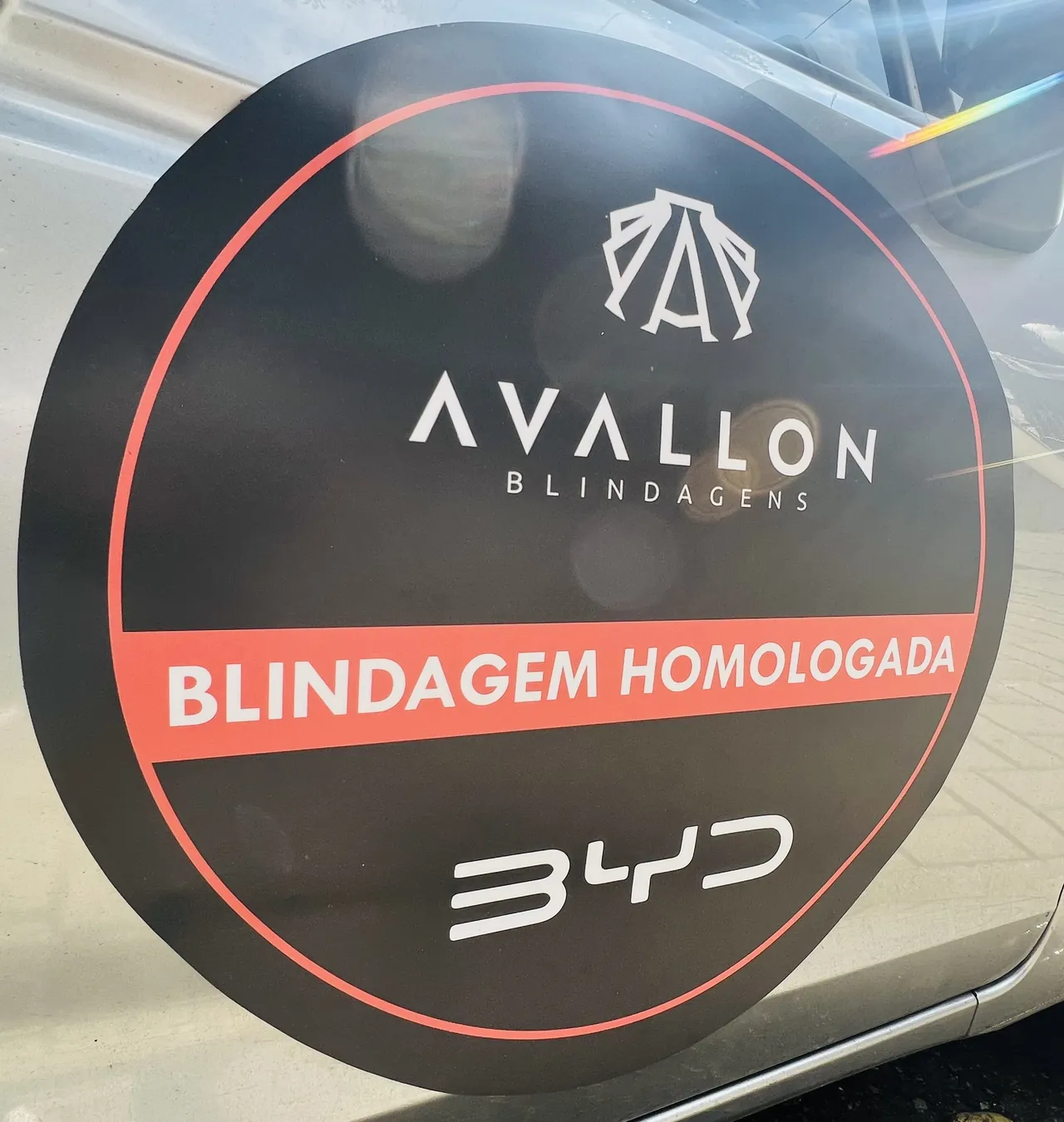 Ímã Personalizado Laranja Preto Byd
