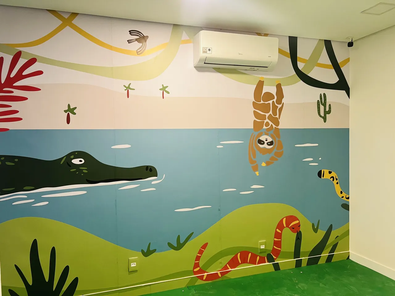 Clínica Preguica Tea Animais Infantil Parede Vila Madalena SP Colorido Bicho