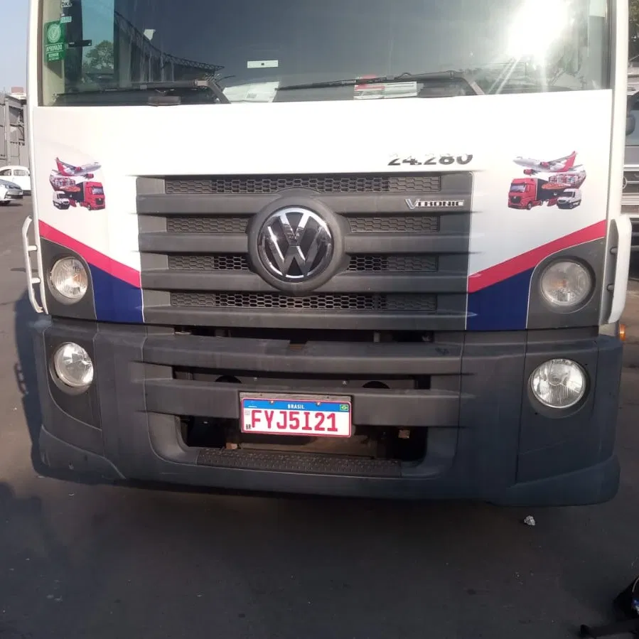 Rivestimento in cartone ondulato, cabina, identificazione blu, Bau Constellation, flotte, auto, camion, adesivo, azienda di trasporti, VW Alpina