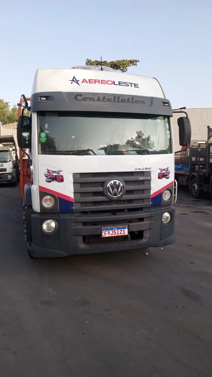 Rivestimento in cartone ondulato, cassone, autocarro, adesivo Constellation, cabina, flotte, identificazione, VW, auto, blu, Transportadora Alpina