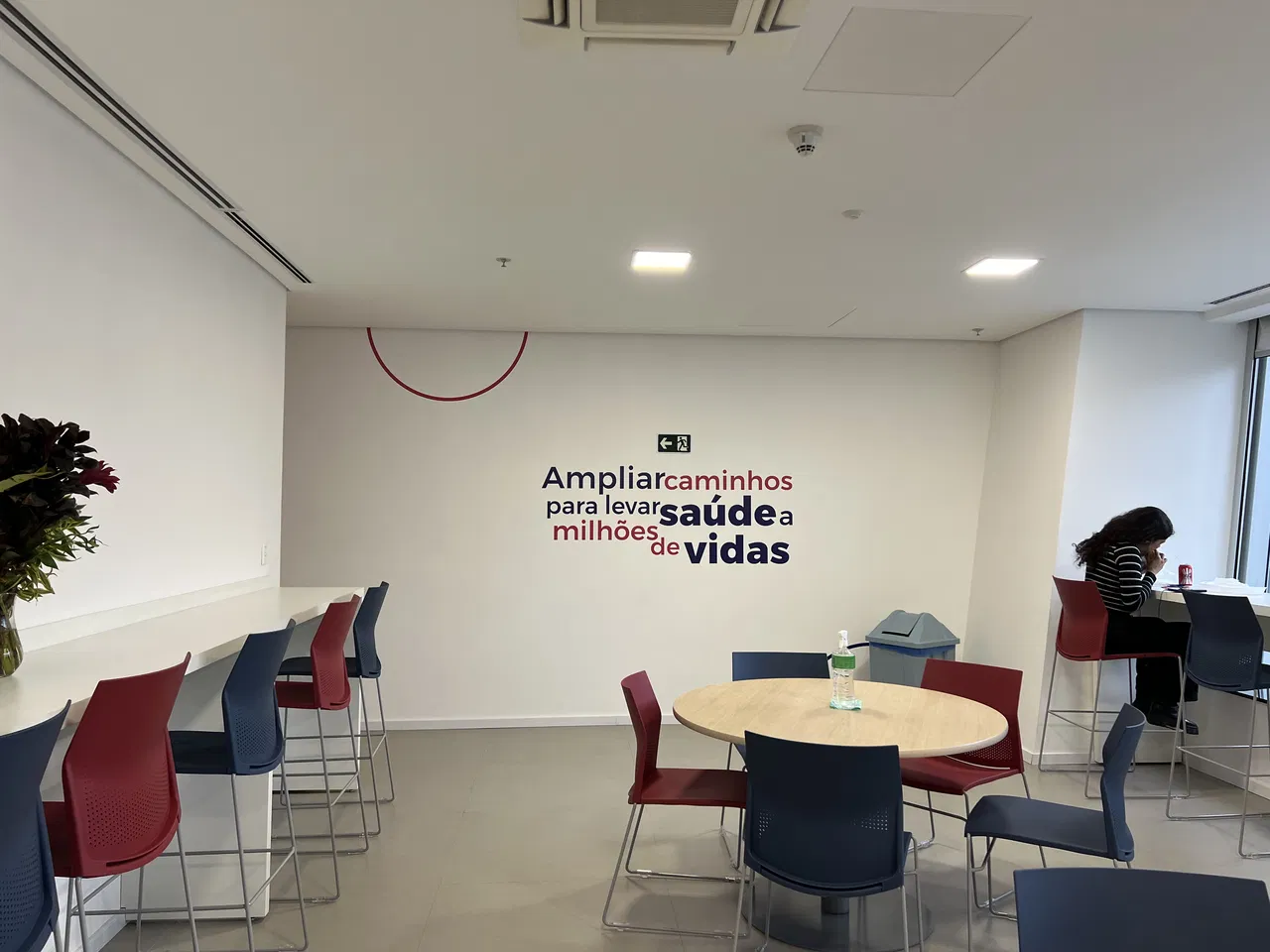 Adesivo Elfa Frase Azul Escritório Impressão Instalação Towers Escrita Morumbi Zona Sul EZ