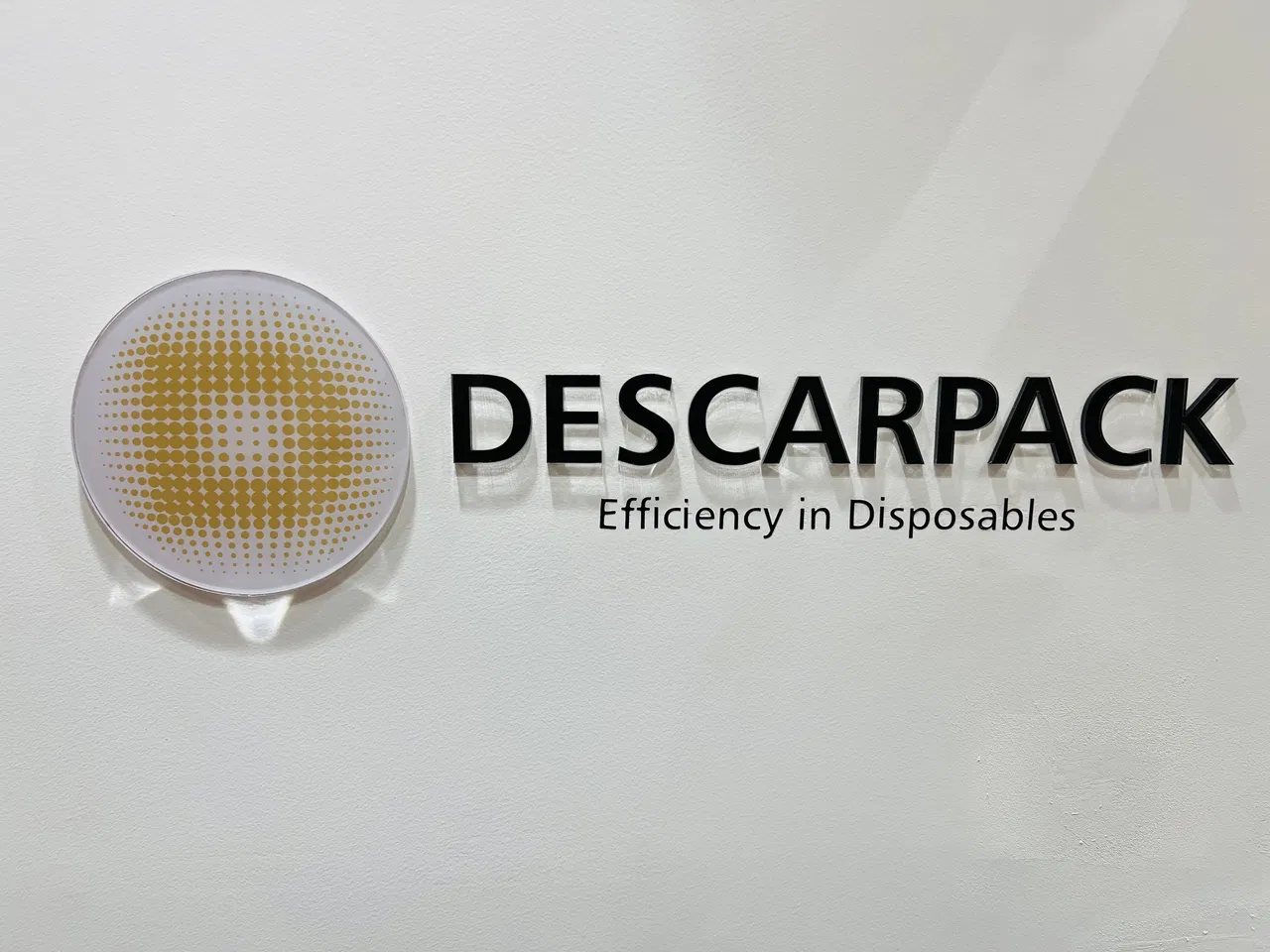 Lettere Elfa Morumbi Zona Sul Towers EZ Logo da parete in acrilico da 5 mm per ufficio e reception, giallo