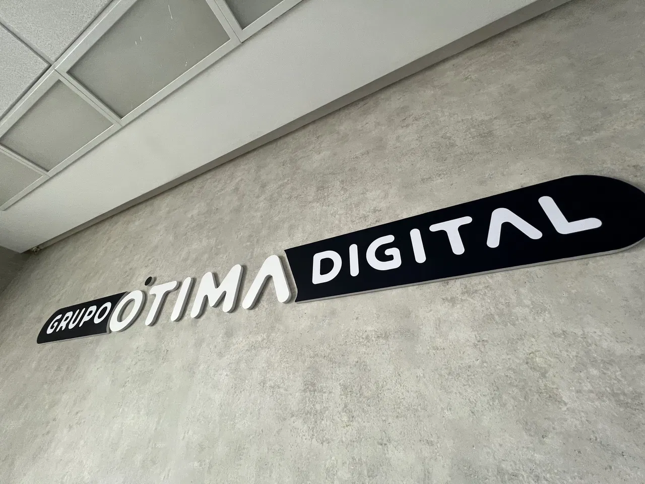 Lettere in PVC UV per ufficio, da parete, Go Group, Otima Digital, Bela Vista, effetto cemento bruciato, stampa, 5 mm, San Paolo
