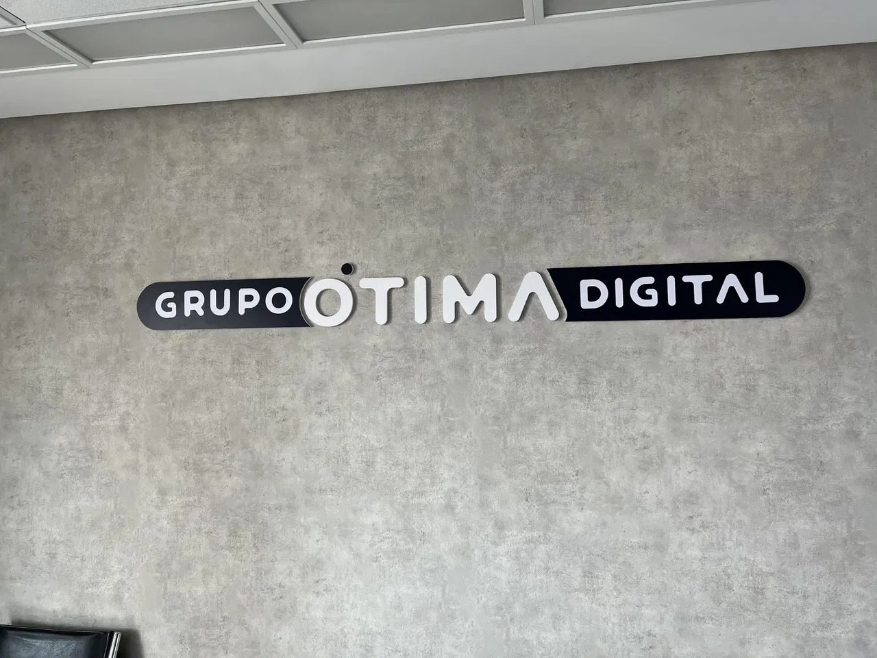Letras Caixa Parede Escritório Bela Digital Go Vista UV SP 5mm Cimento Impressão PVC Otima Queimado Grupo