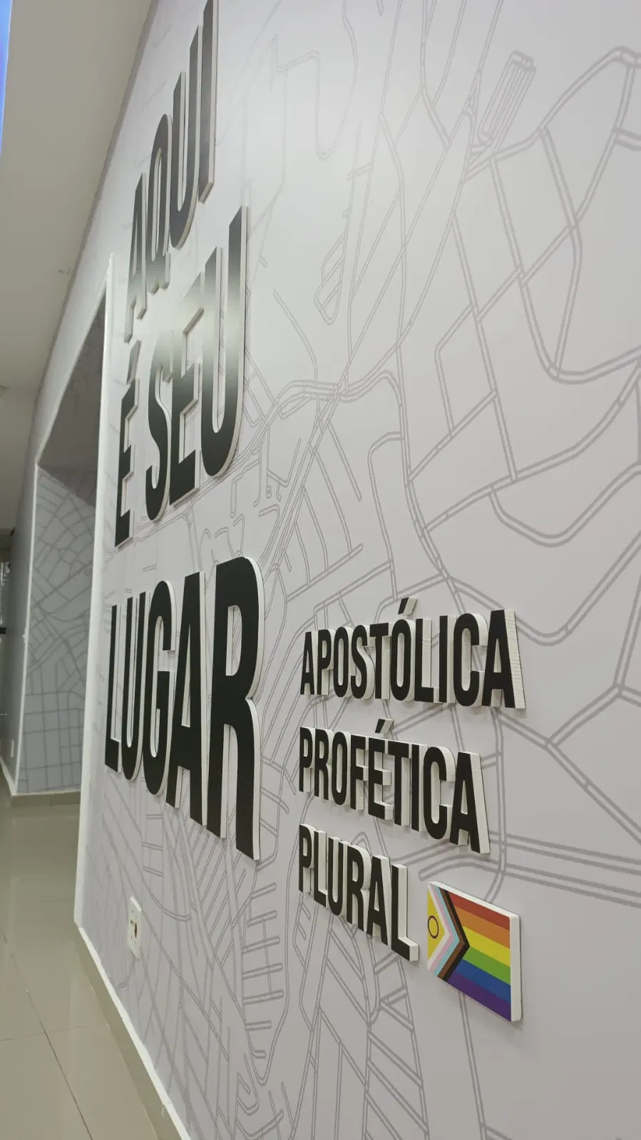 Adesivo Letras Caixa Parede Igrejas Church Impressão Fundo Mapa Jfif Preto
