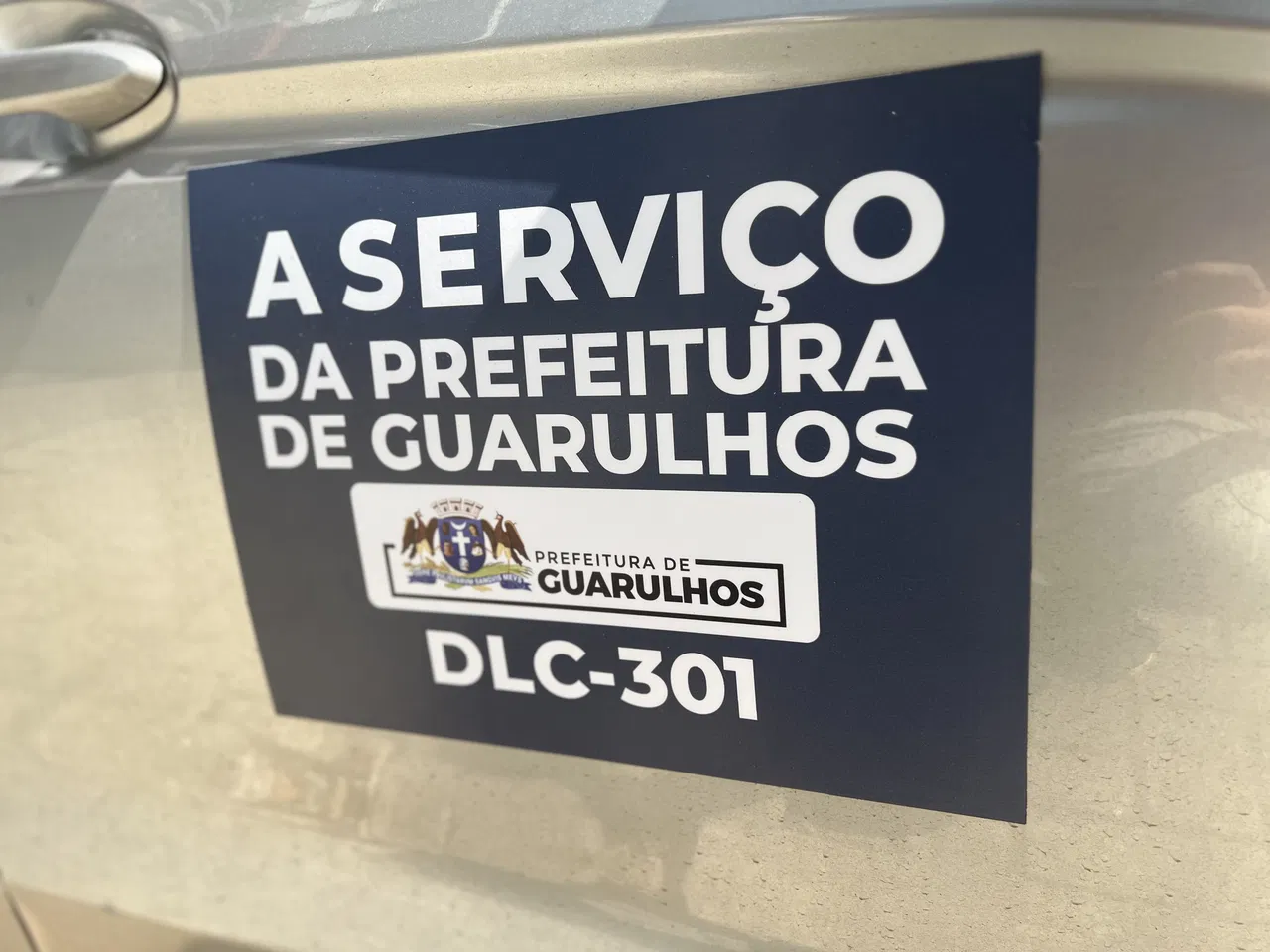 Ímã Adesivo Veicular Carro Imantado Azul Frota