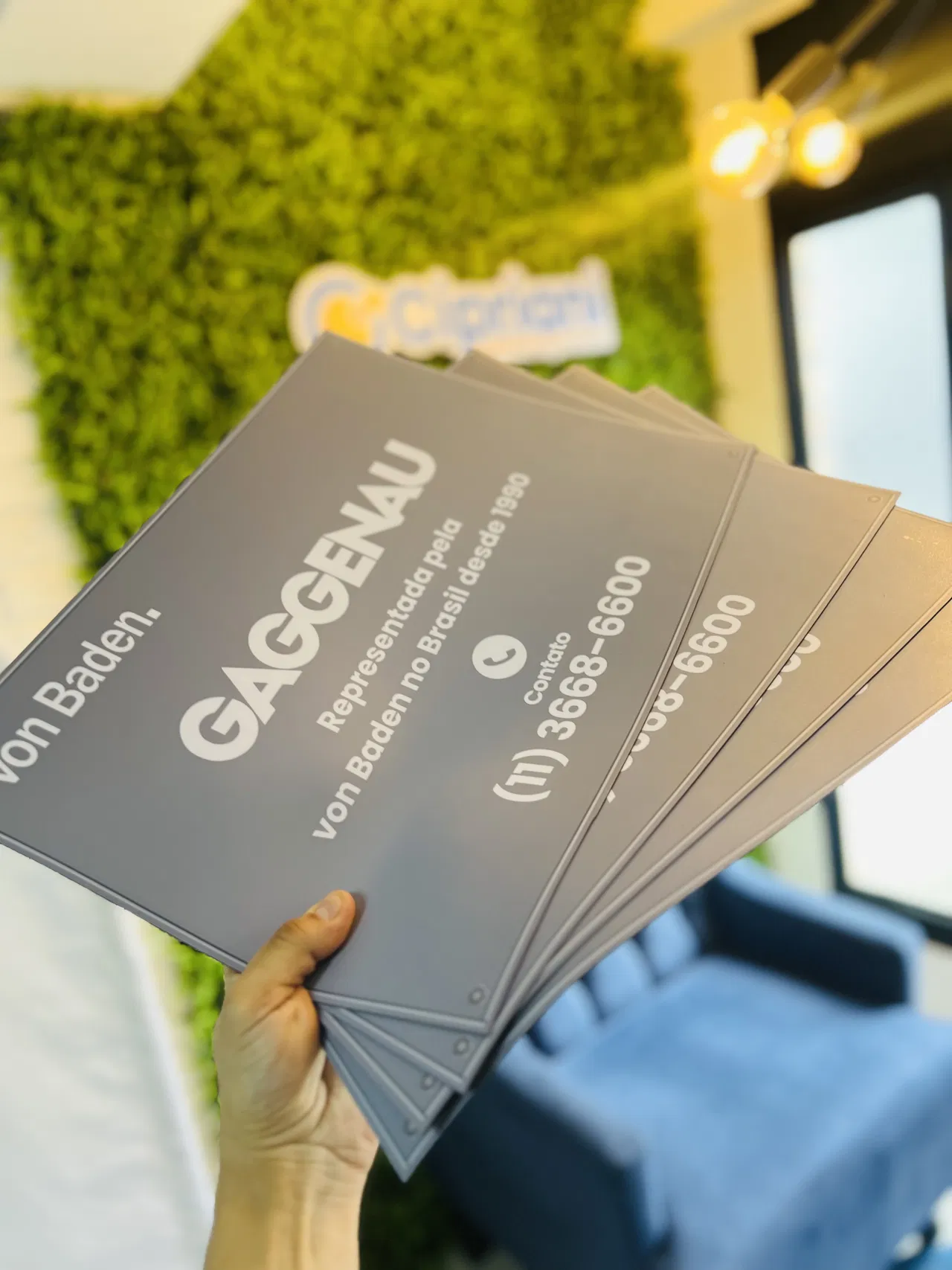 Magnete opaco identificativo Gaggenau laminato magnetizzato Baden provvisorio Von Prata grigio adesivo temporaneo per veicoli