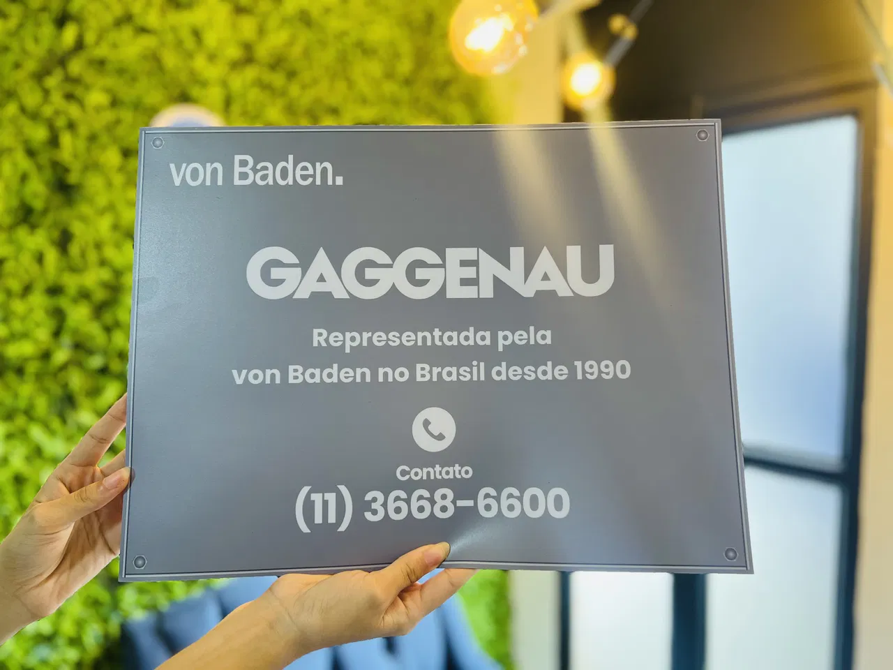 Magnete per auto Gaggenau grigio provvisorio Baden, adesivo laminato argento temporaneo magnetizzato, identificativo opaco Von