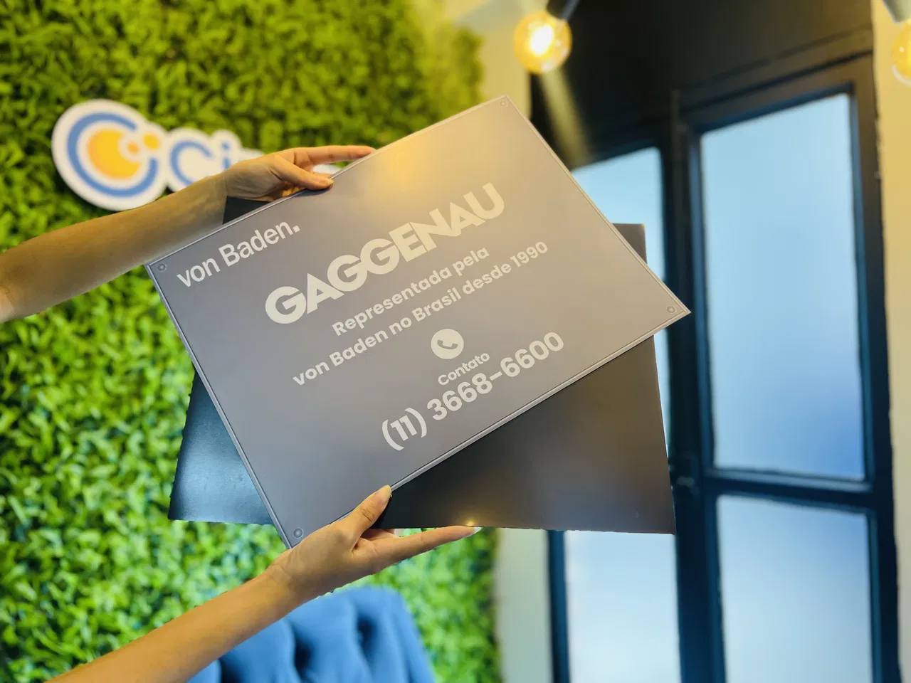 Magnete da auto grigio temporaneo Baden Von Fosco Identificazione provvisoria argento Adesivo Gaggenau magnetico laminato