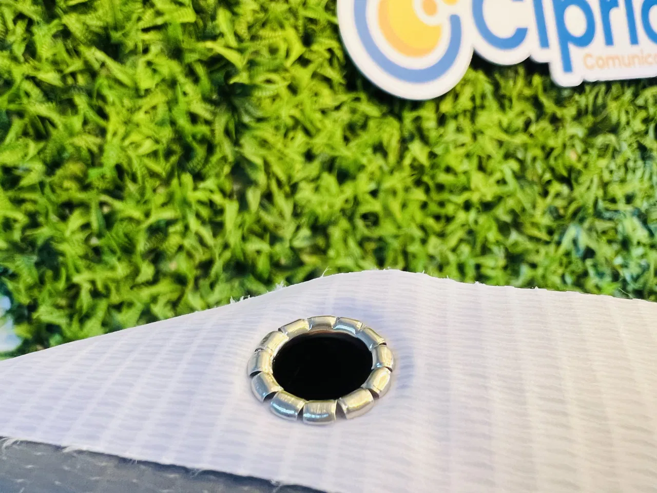 Telo UV per il commercio di succo di canna da zucchero, stampa verde