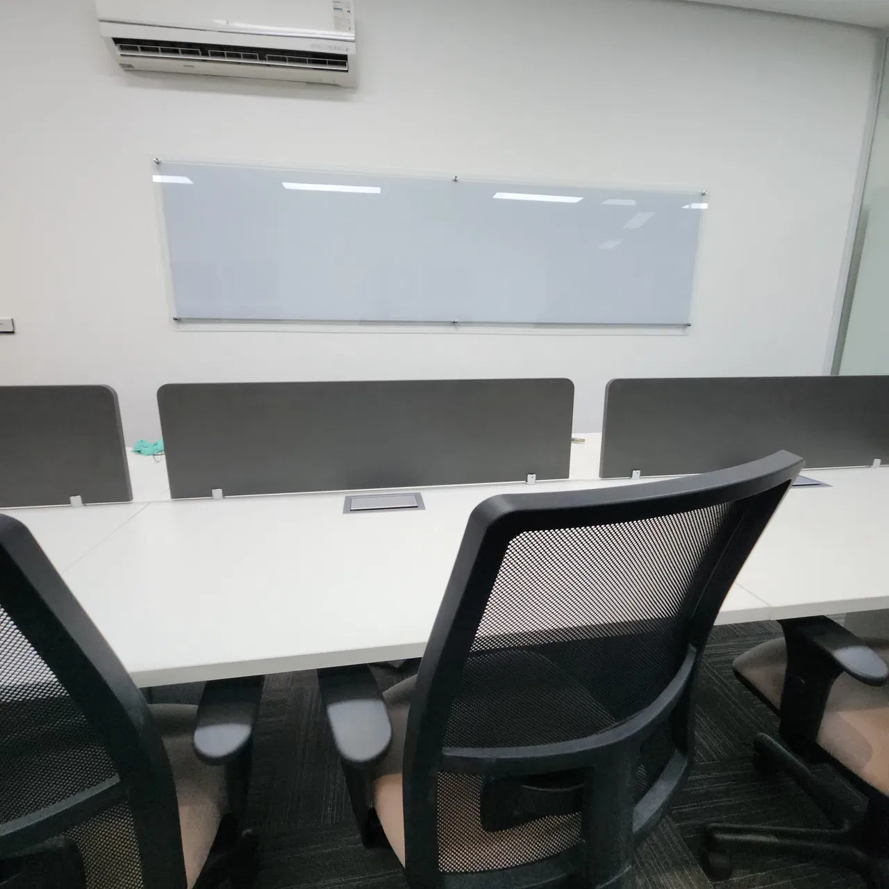 Lousa Vidro Escritório Escola Sob Medida Faculdade Universidade Temperado Branco SP